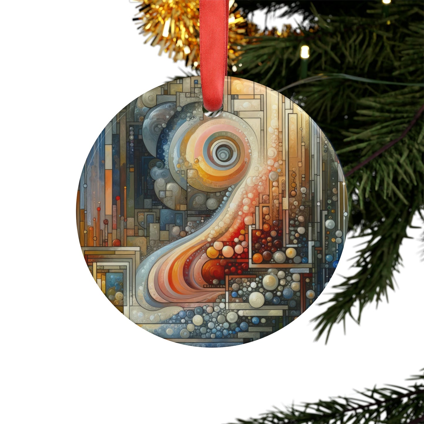 Incrementalism Anthem Unity Acrylic Ornament with Ribbon - ATUH.ART