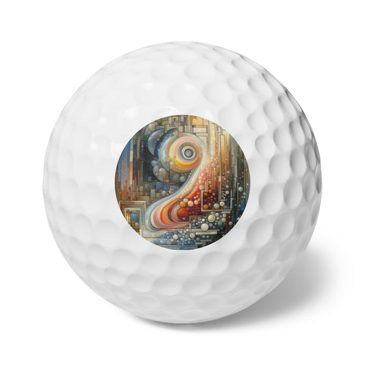 Incrementalism Anthem Unity Golf Balls, 6pcs - ATUH.ART