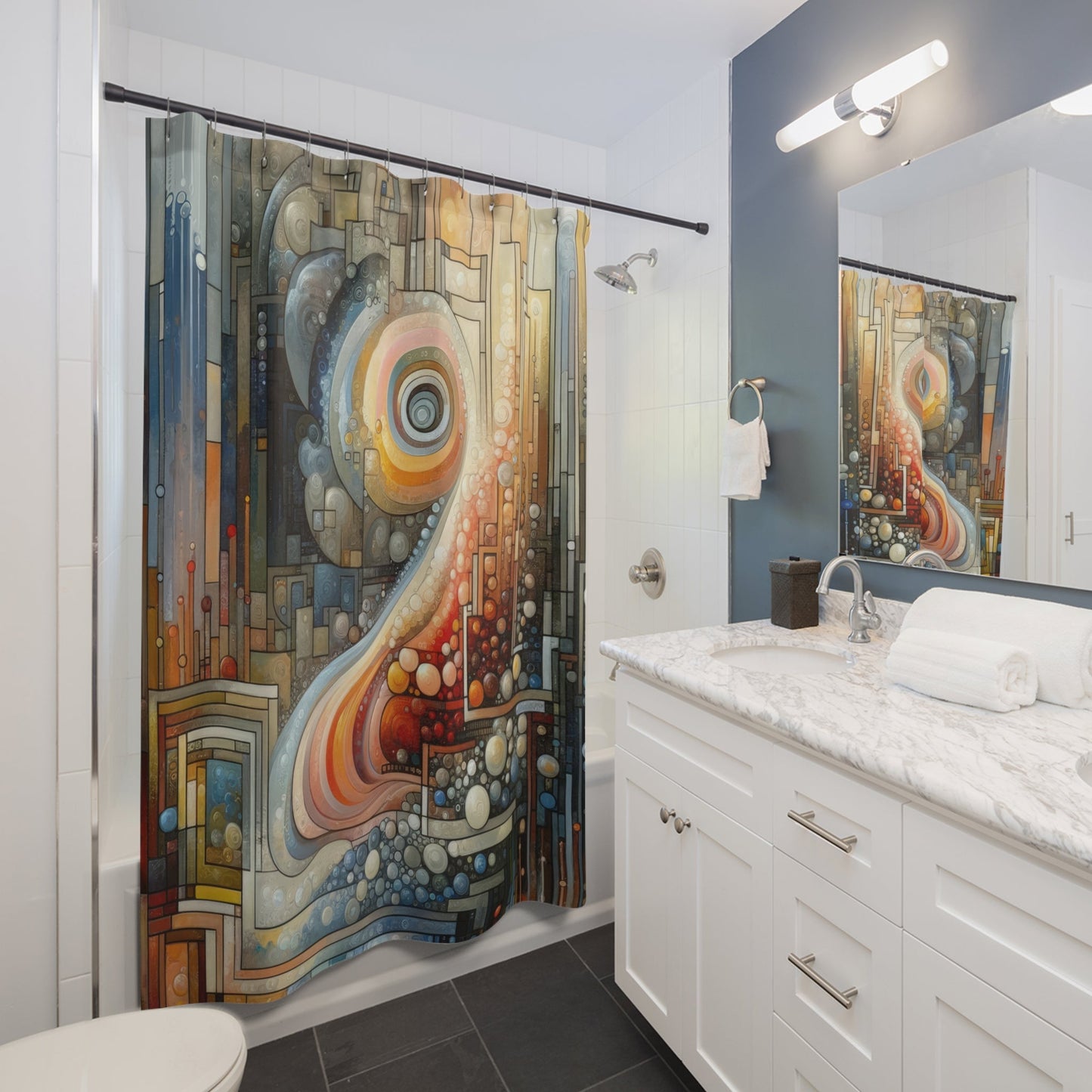 Incrementalism Anthem Unity Shower Curtains - ATUH.ART