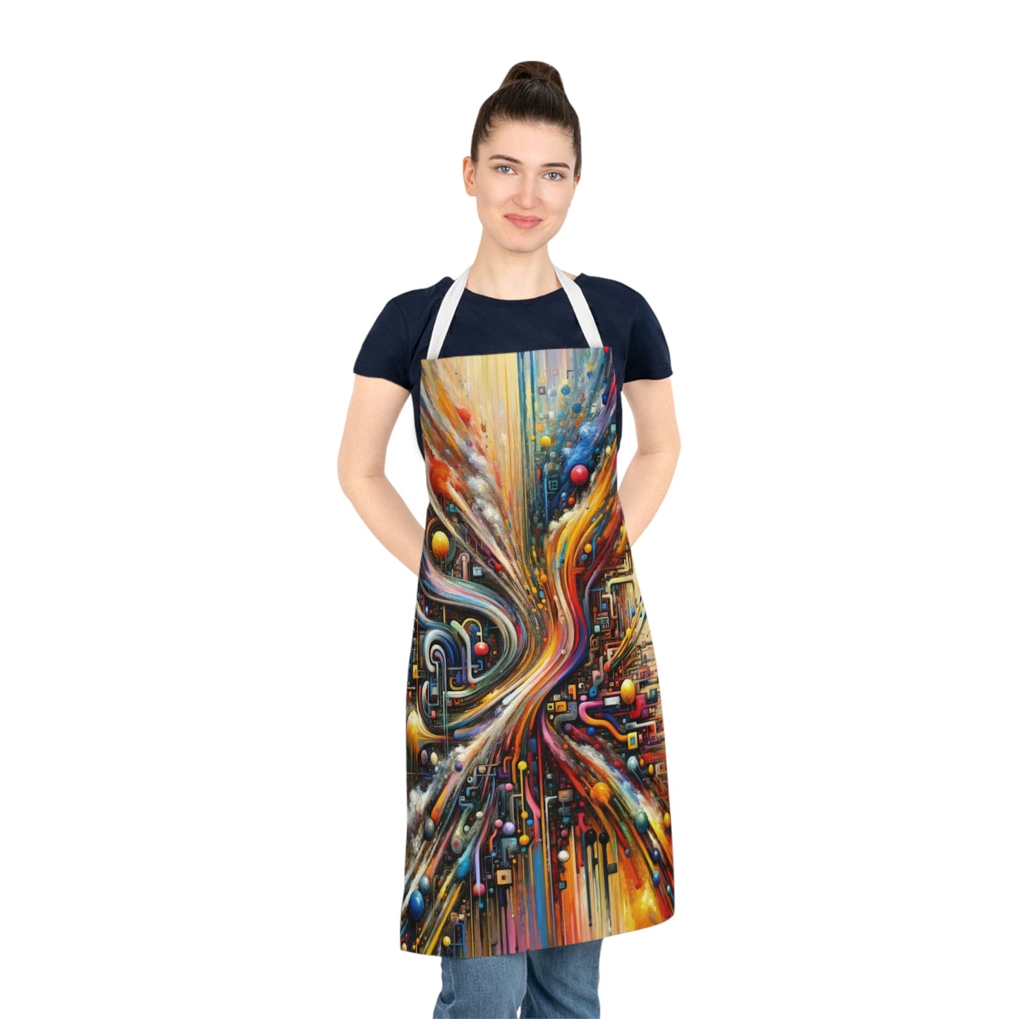 Information Bottleneck Cascade Adult Apron (AOP) - ATUH.ART