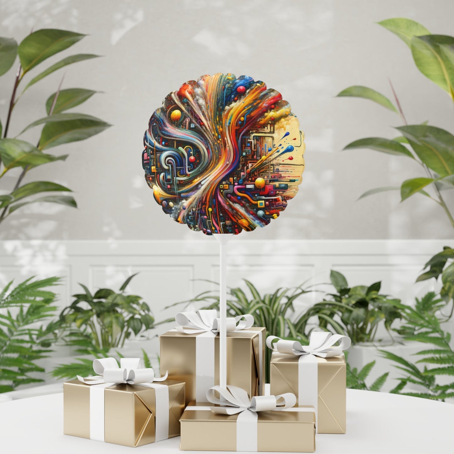 Information Bottleneck Cascade Balloon (Round and Heart-shaped), 11" - ATUH.ART