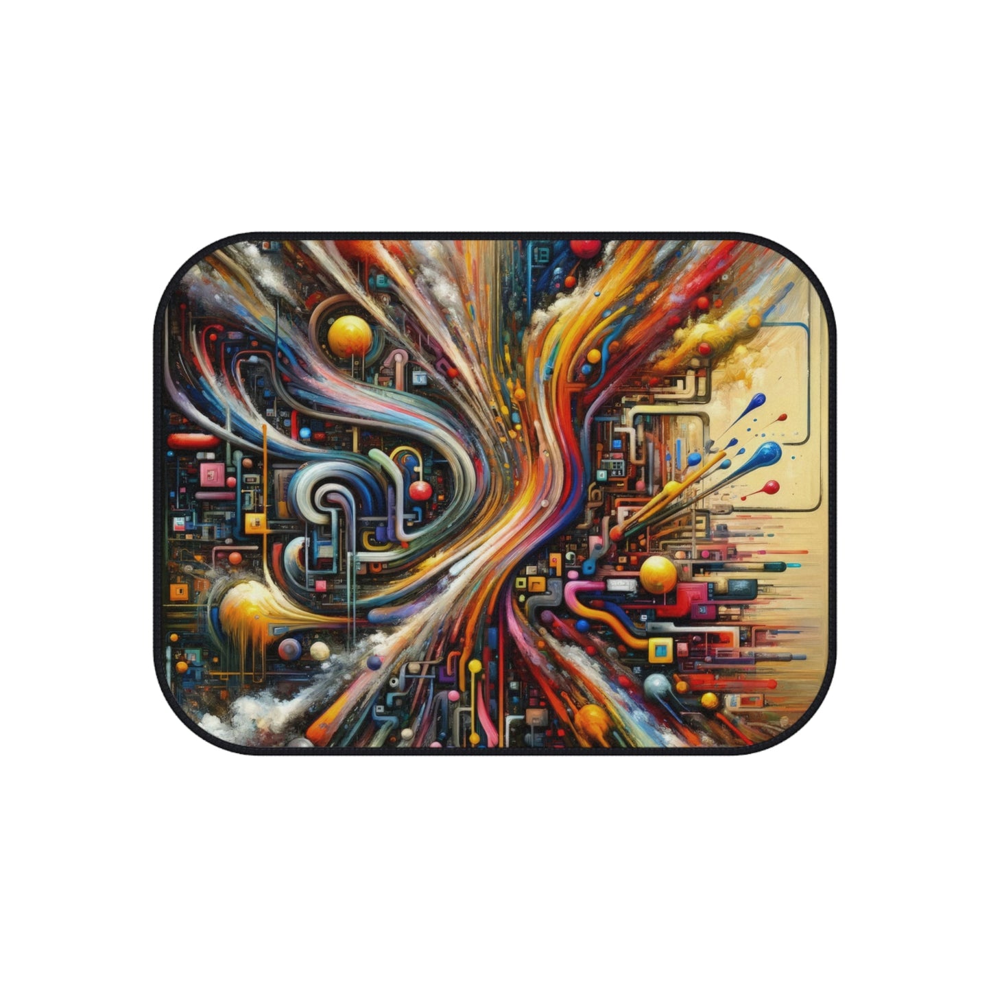 Information Bottleneck Cascade Car Mats (Set of 4) - ATUH.ART