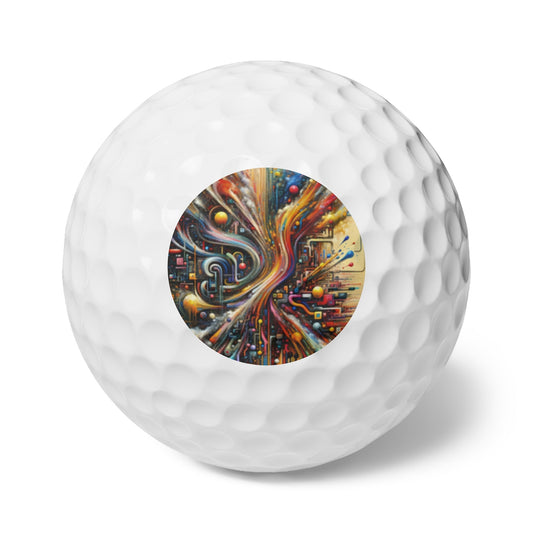Information Bottleneck Cascade Golf Balls, 6pcs - ATUH.ART