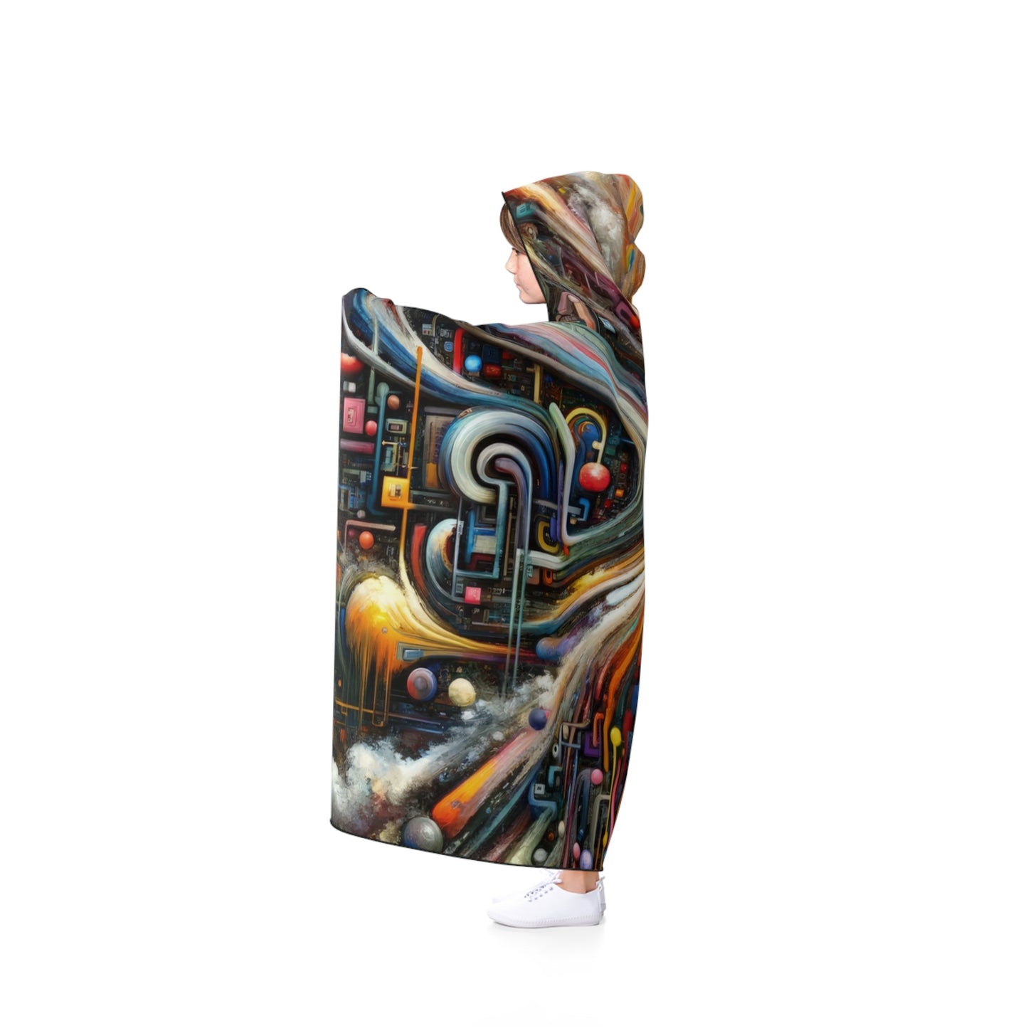 Information Bottleneck Cascade Hooded Blanket - ATUH.ART