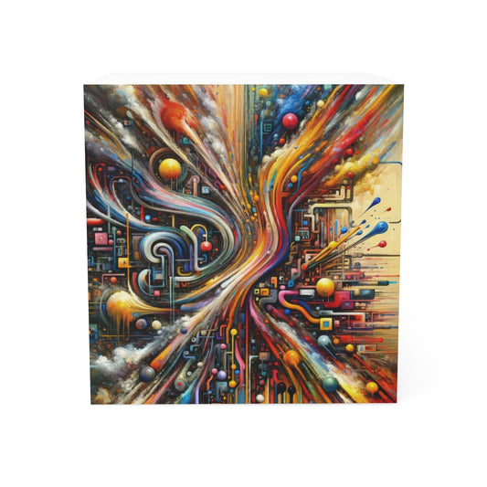 Information Bottleneck Cascade Note Cube - ATUH.ART