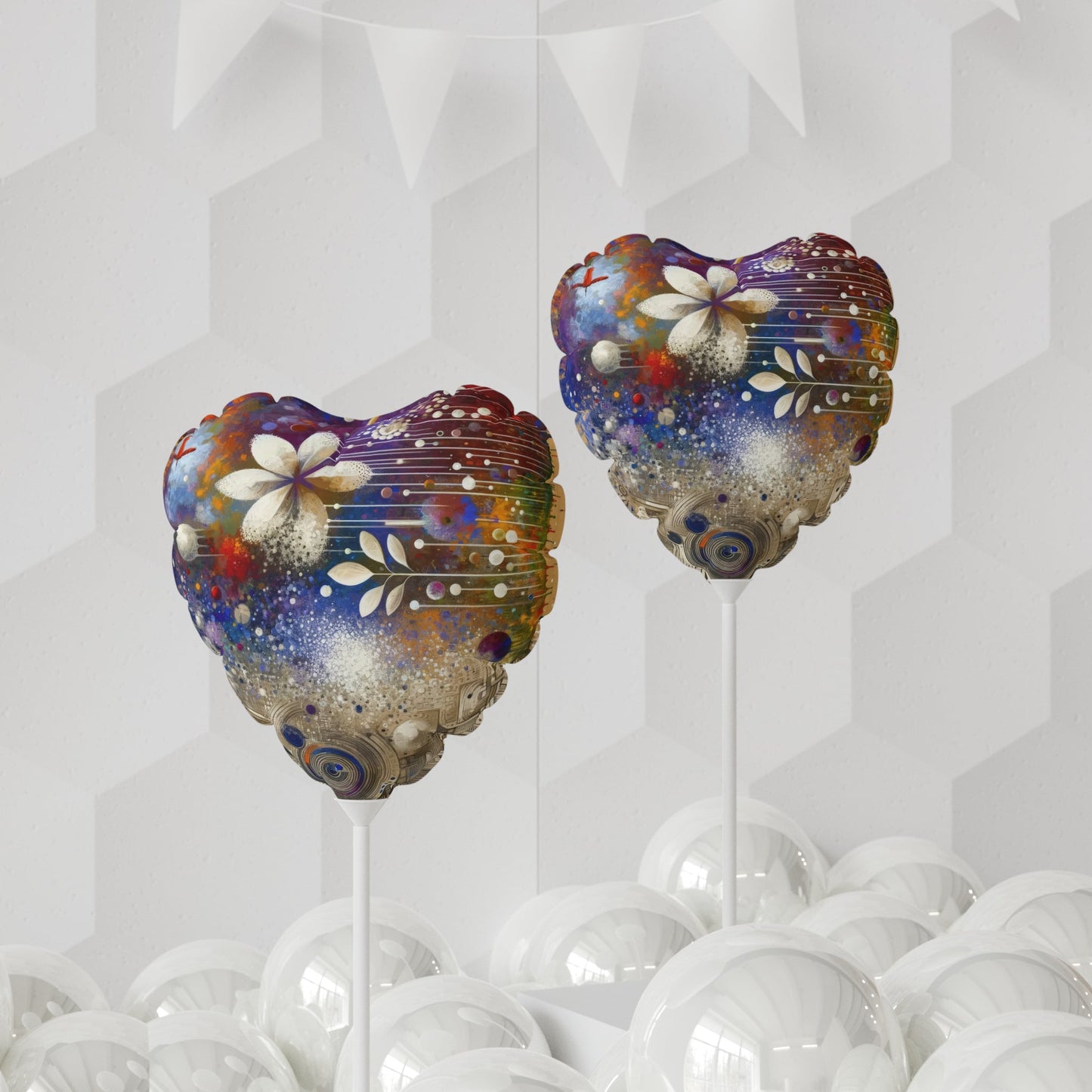 Inner Algorithm Synthesis Balloon (Round and Heart-shaped), 11" - ATUH.ART