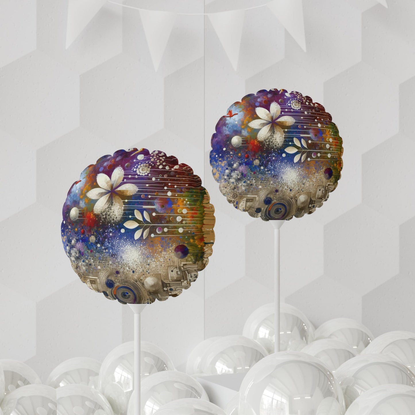 Inner Algorithm Synthesis Balloon (Round and Heart-shaped), 11" - ATUH.ART