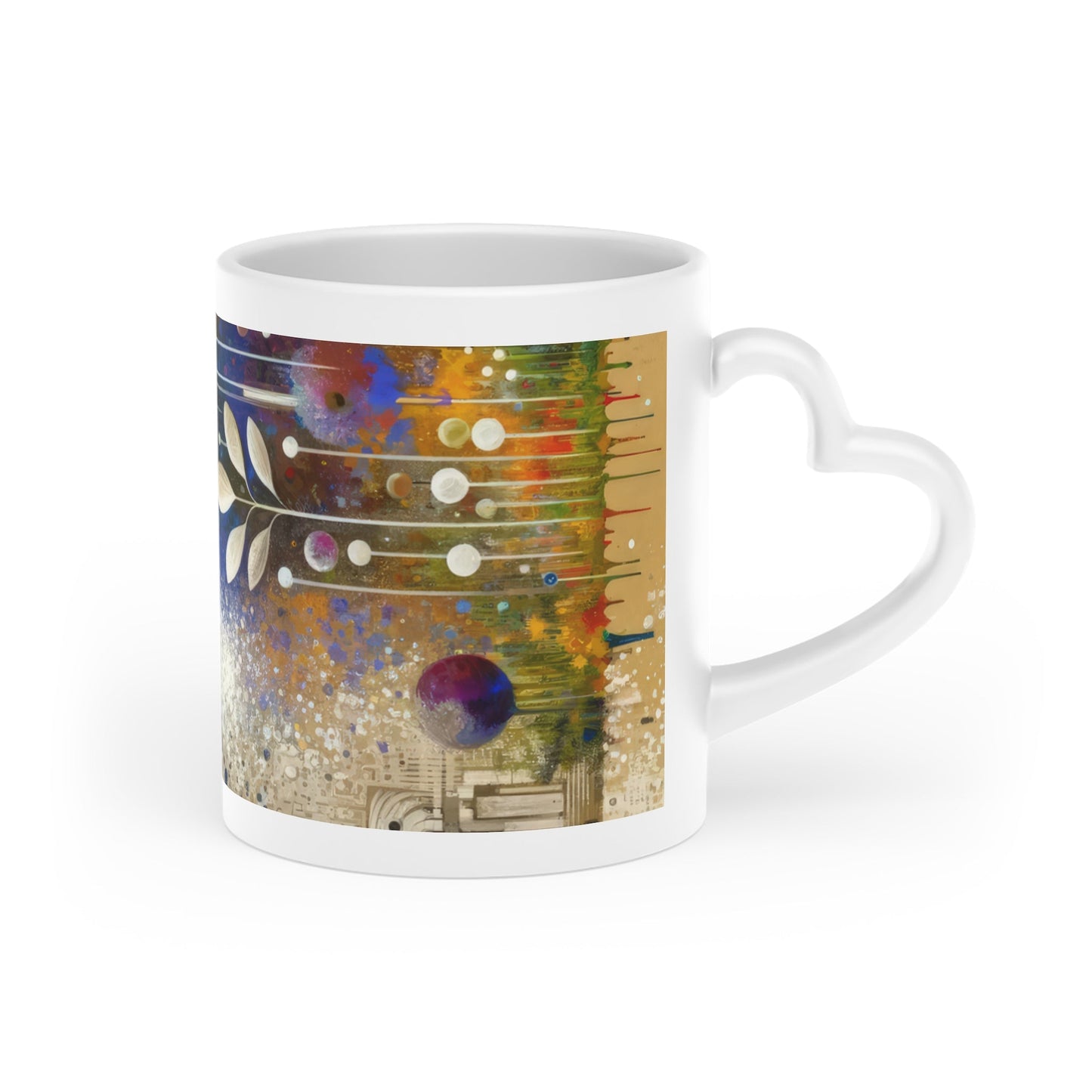 Inner Algorithm Synthesis Heart-Shaped Mug - ATUH.ART