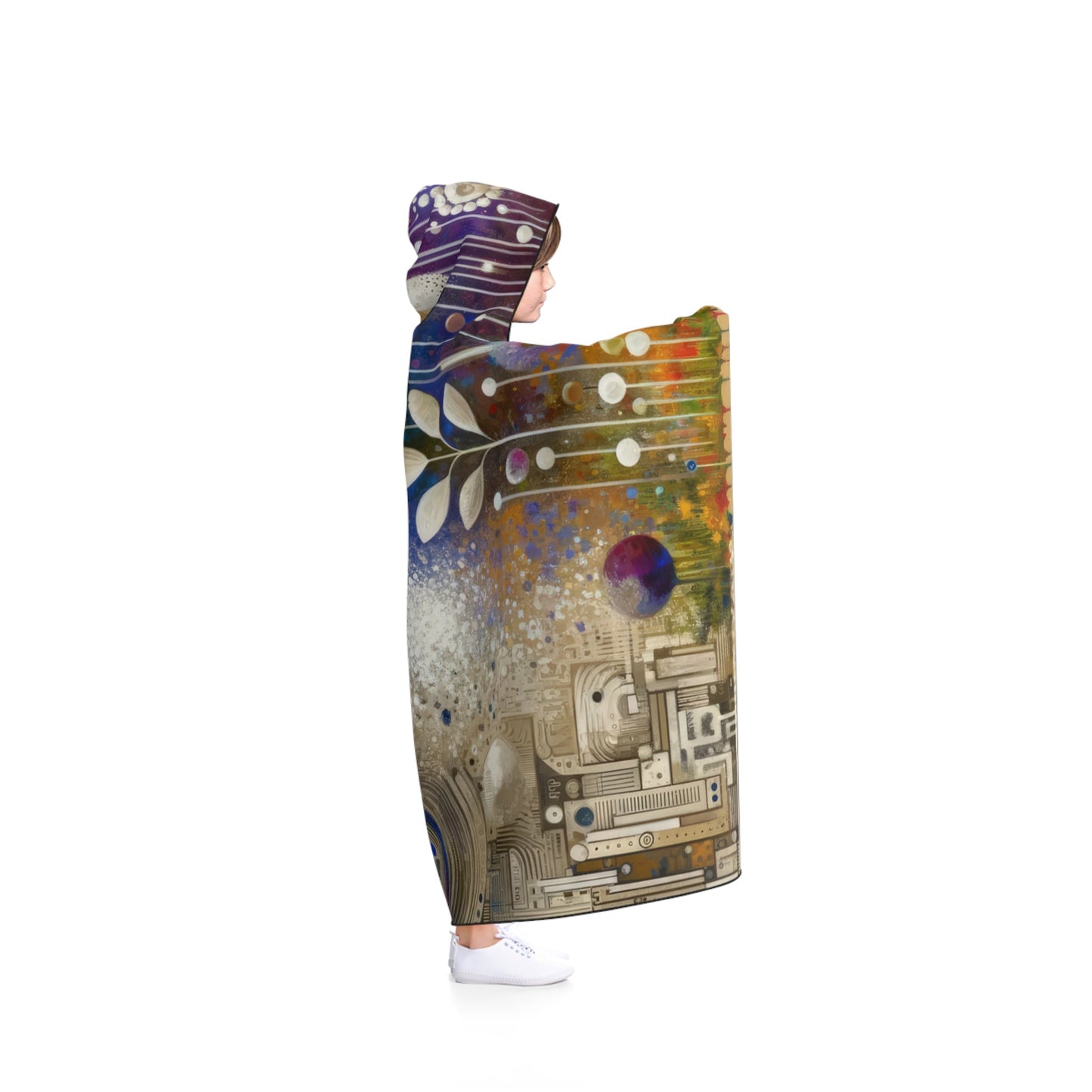 Inner Algorithm Synthesis Hooded Blanket - ATUH.ART