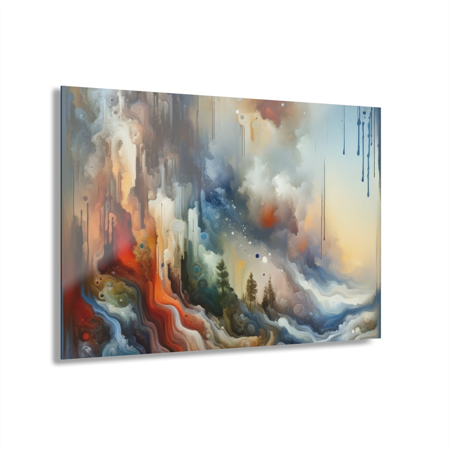 Inner Journey Abstract Acrylic Prints (French Cleat Hanging) - ATUH.ART