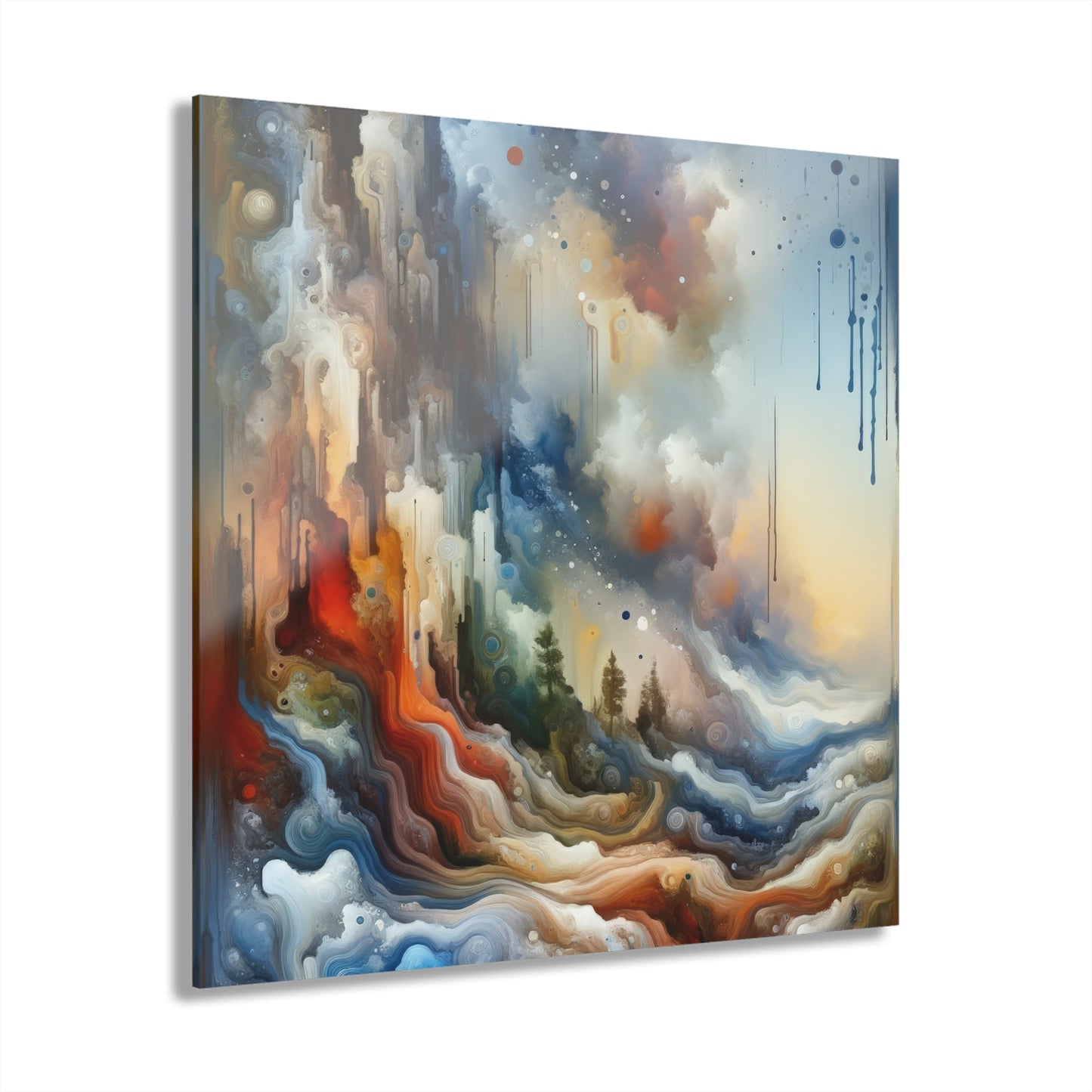 Inner Journey Abstract Acrylic Prints (French Cleat Hanging) - ATUH.ART