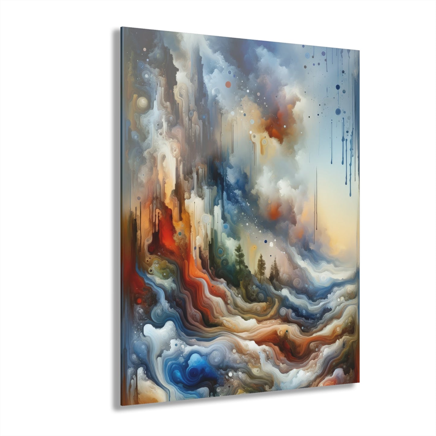 Inner Journey Abstract Acrylic Prints (French Cleat Hanging) - ATUH.ART