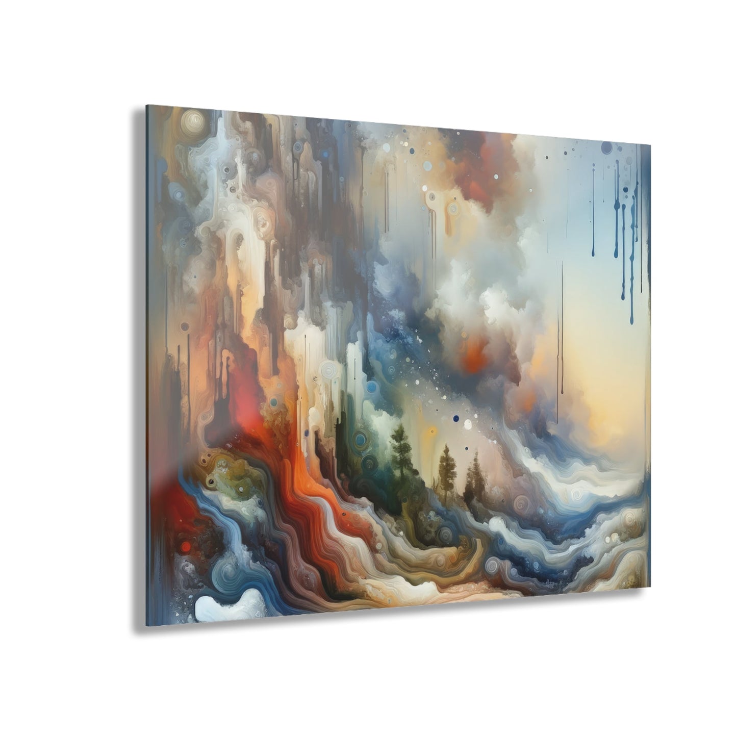 Inner Journey Abstract Acrylic Prints (French Cleat Hanging) - ATUH.ART