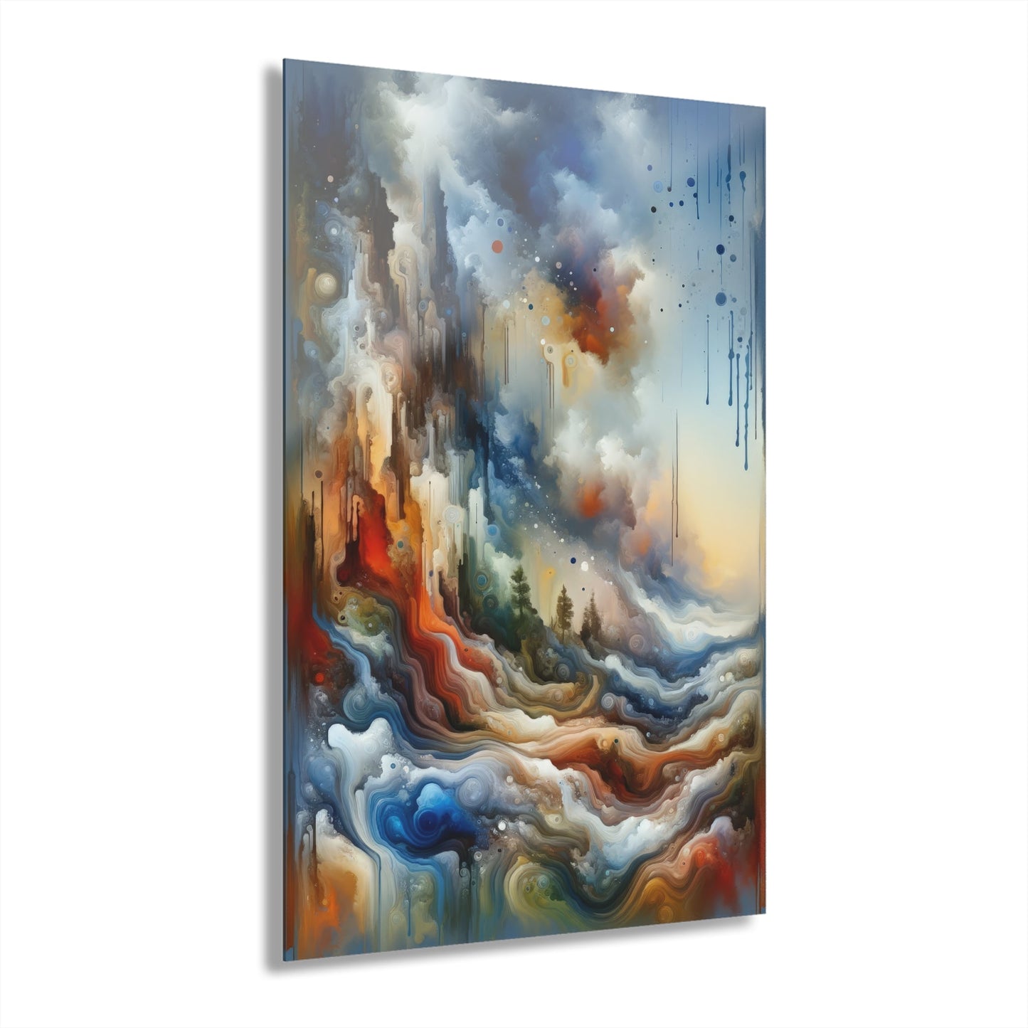 Inner Journey Abstract Acrylic Prints (French Cleat Hanging) - ATUH.ART
