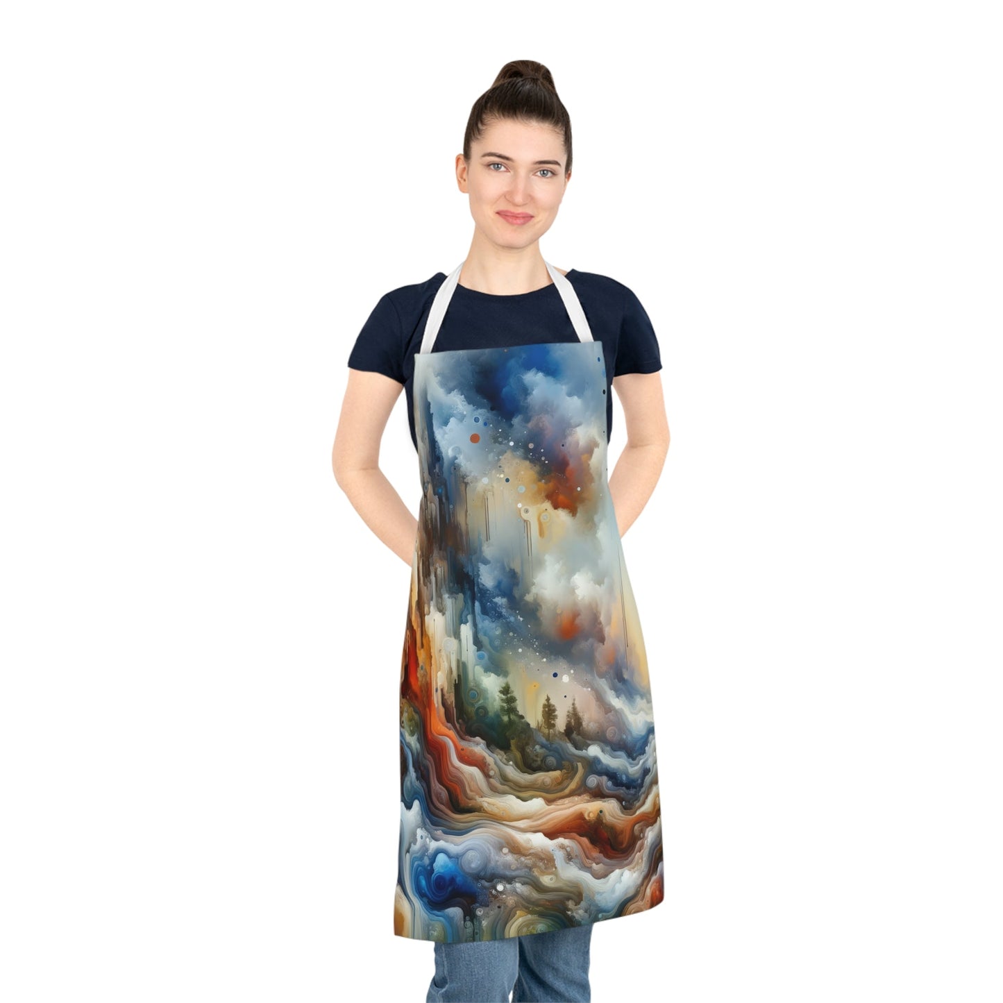 Inner Journey Abstract Adult Apron (AOP) - ATUH.ART