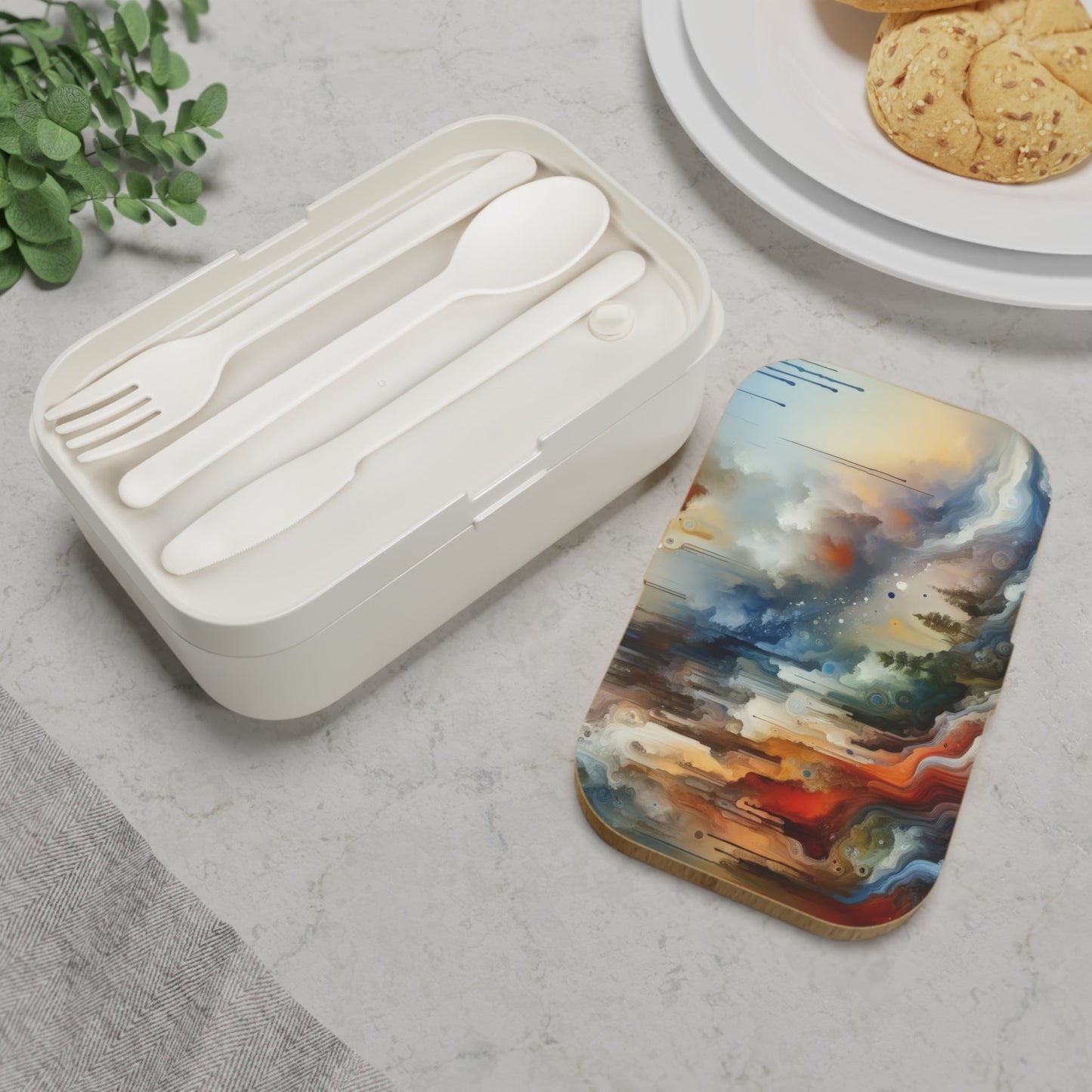 Inner Journey Abstract Bento Lunch Box - ATUH.ART
