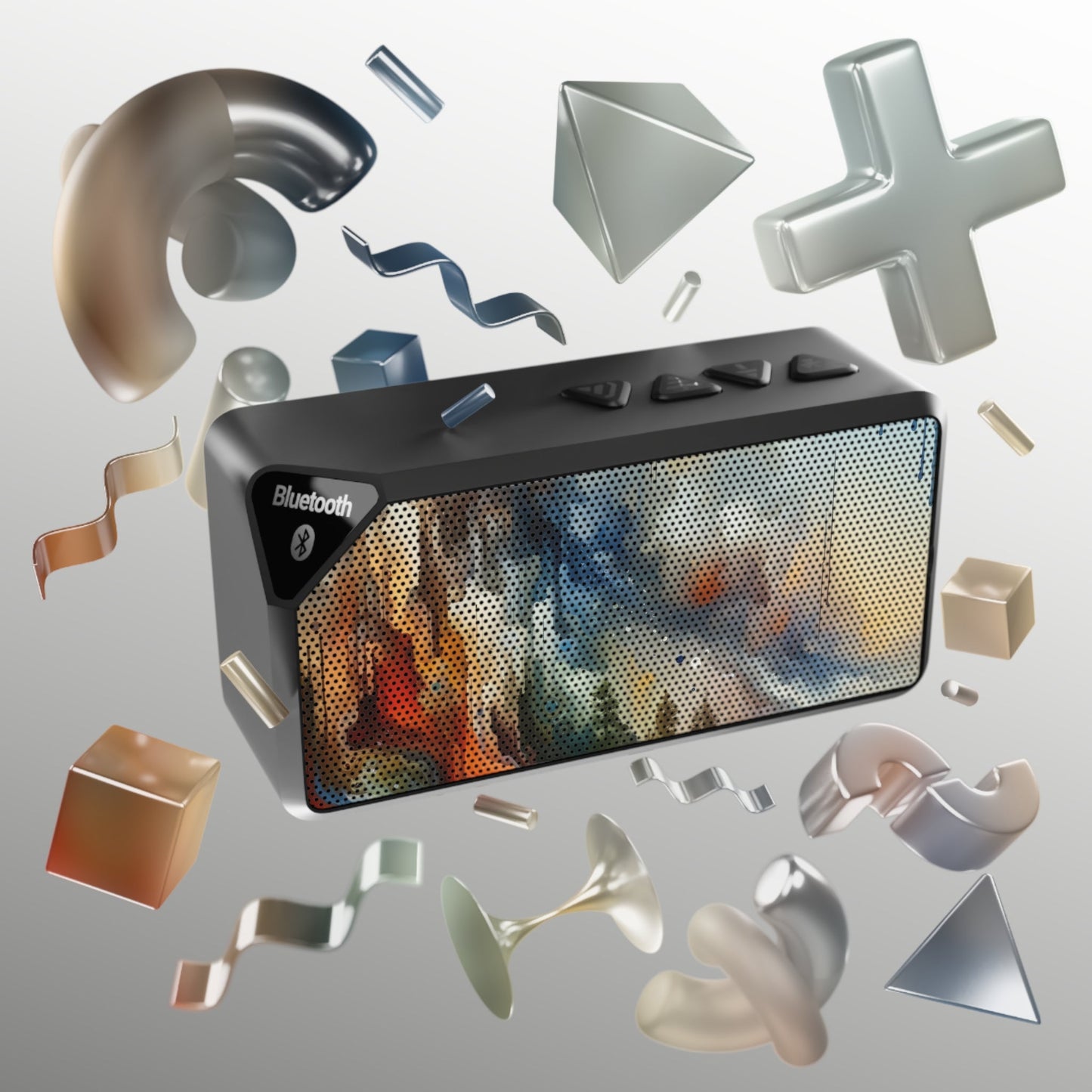 Inner Journey Abstract Jabba Bluetooth Speaker - ATUH.ART