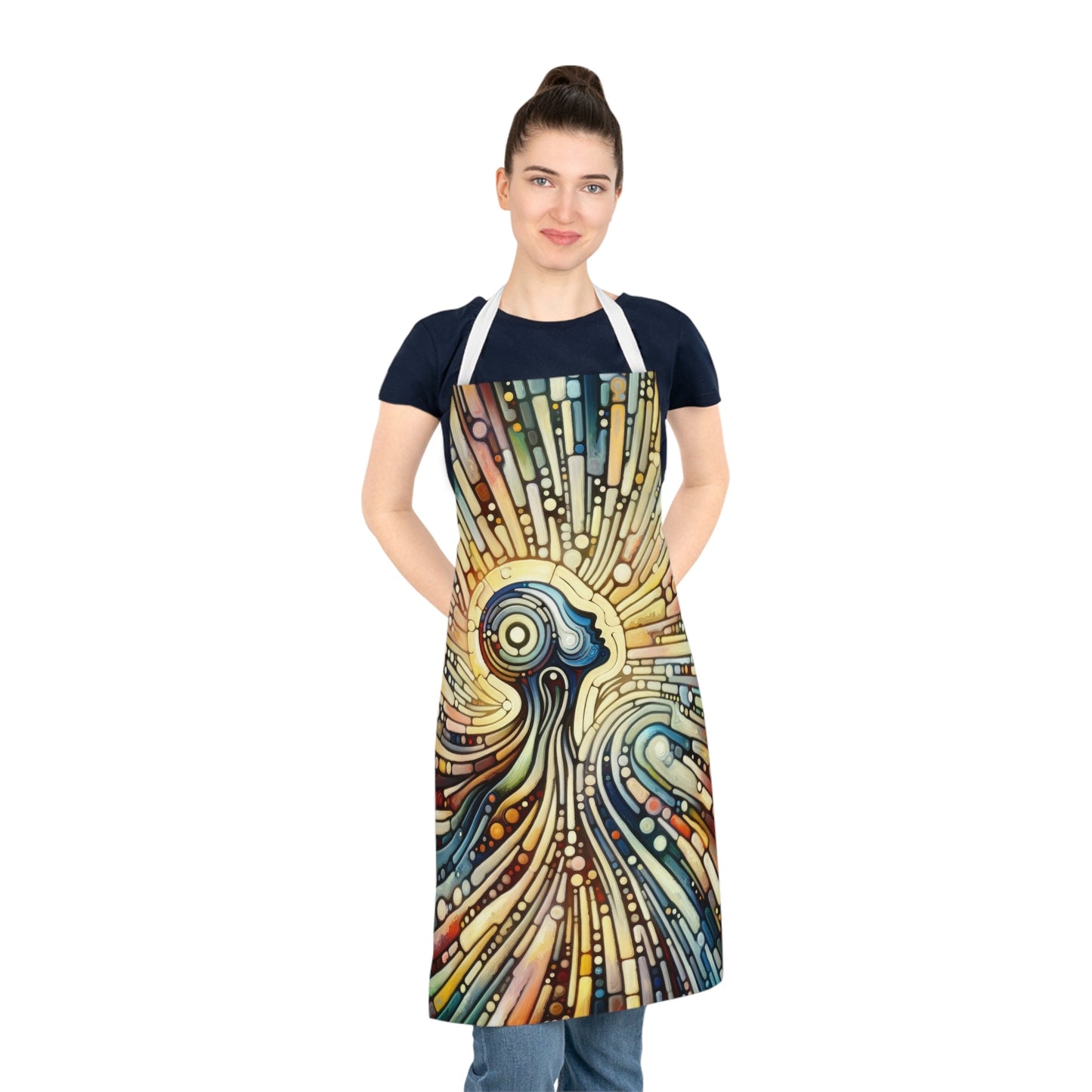 Inner Mosaic Kindness Adult Apron (AOP) - ATUH.ART