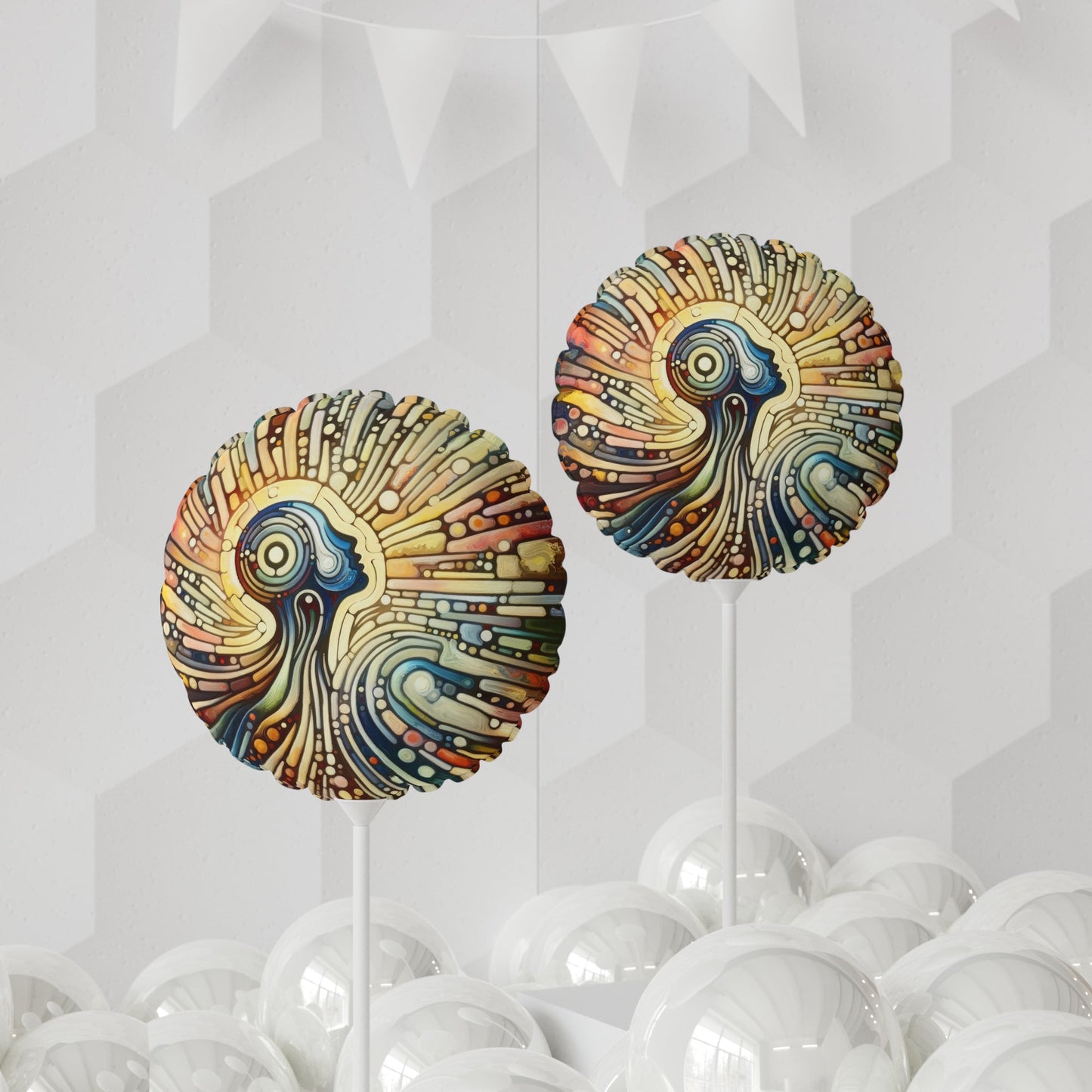 Inner Mosaic Kindness Balloon (Round and Heart-shaped), 11" - ATUH.ART