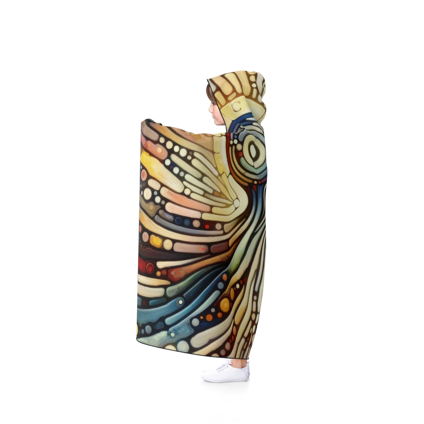 Inner Mosaic Kindness Hooded Blanket - ATUH.ART