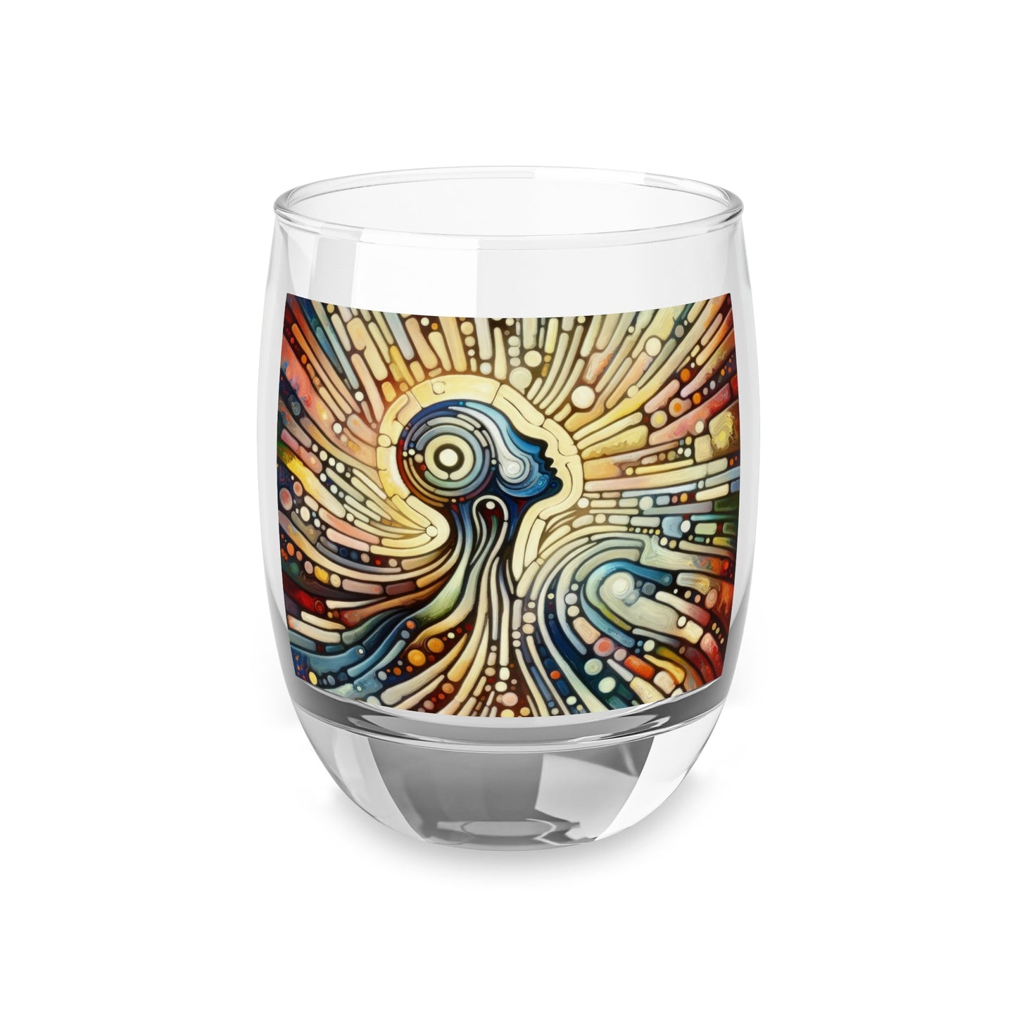 Inner Mosaic Kindness Whiskey Glass - ATUH.ART
