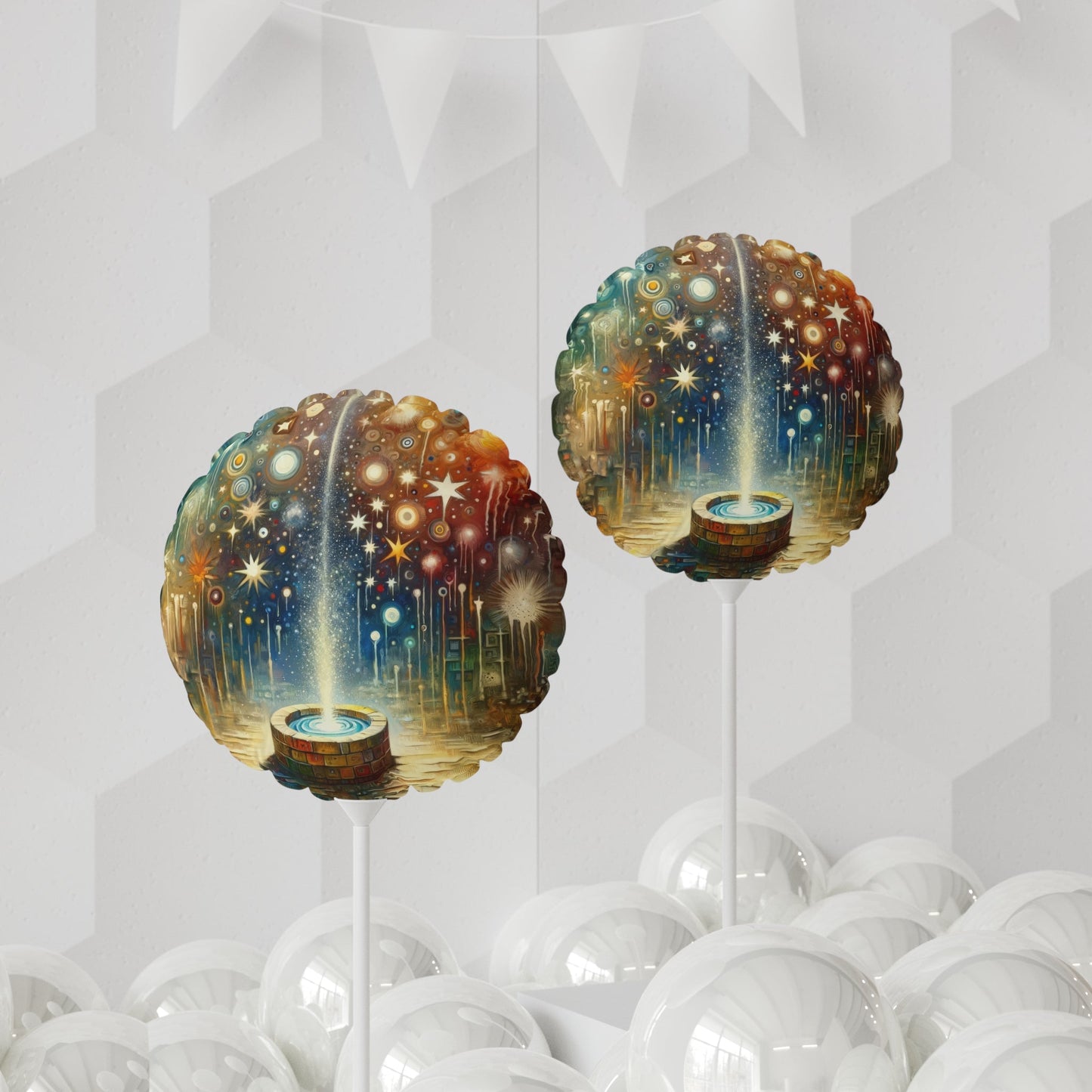 Inspiration Tachism Tribute Balloon (Round and Heart-shaped), 11" - ATUH.ART