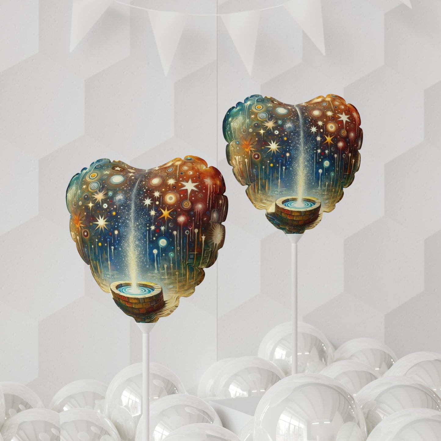 Inspiration Tachism Tribute Balloon (Round and Heart-shaped), 11" - ATUH.ART