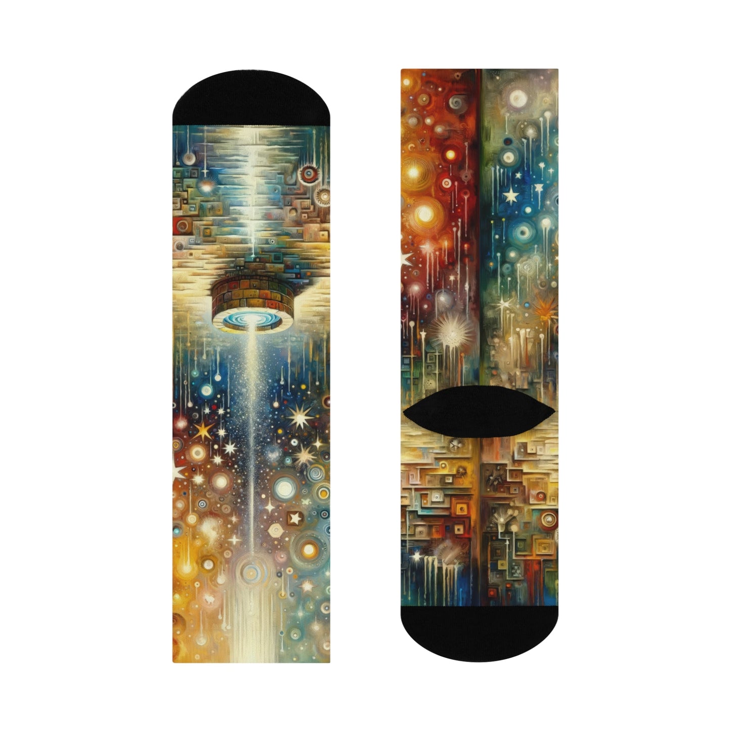 Inspiration Tachism Tribute Cushioned Crew Socks - ATUH.ART