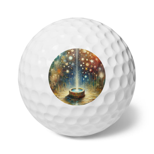 Inspiration Tachism Tribute Golf Balls, 6pcs - ATUH.ART