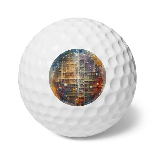 Integral Harmony Existence Golf Balls, 6pcs - ATUH.ART