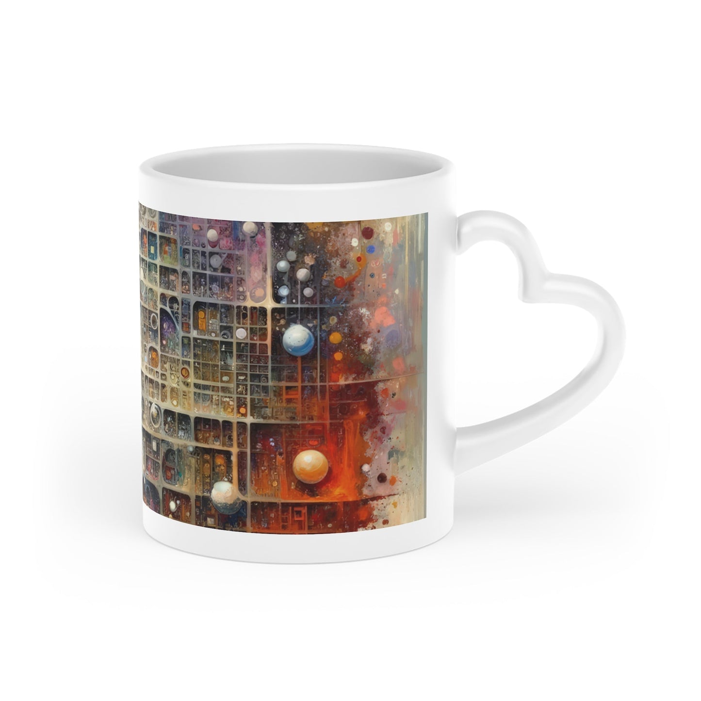 Integral Harmony Existence Heart-Shaped Mug - ATUH.ART