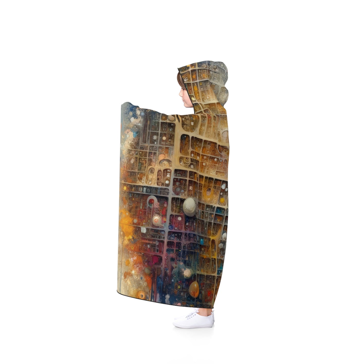 Integral Harmony Existence Hooded Blanket - ATUH.ART
