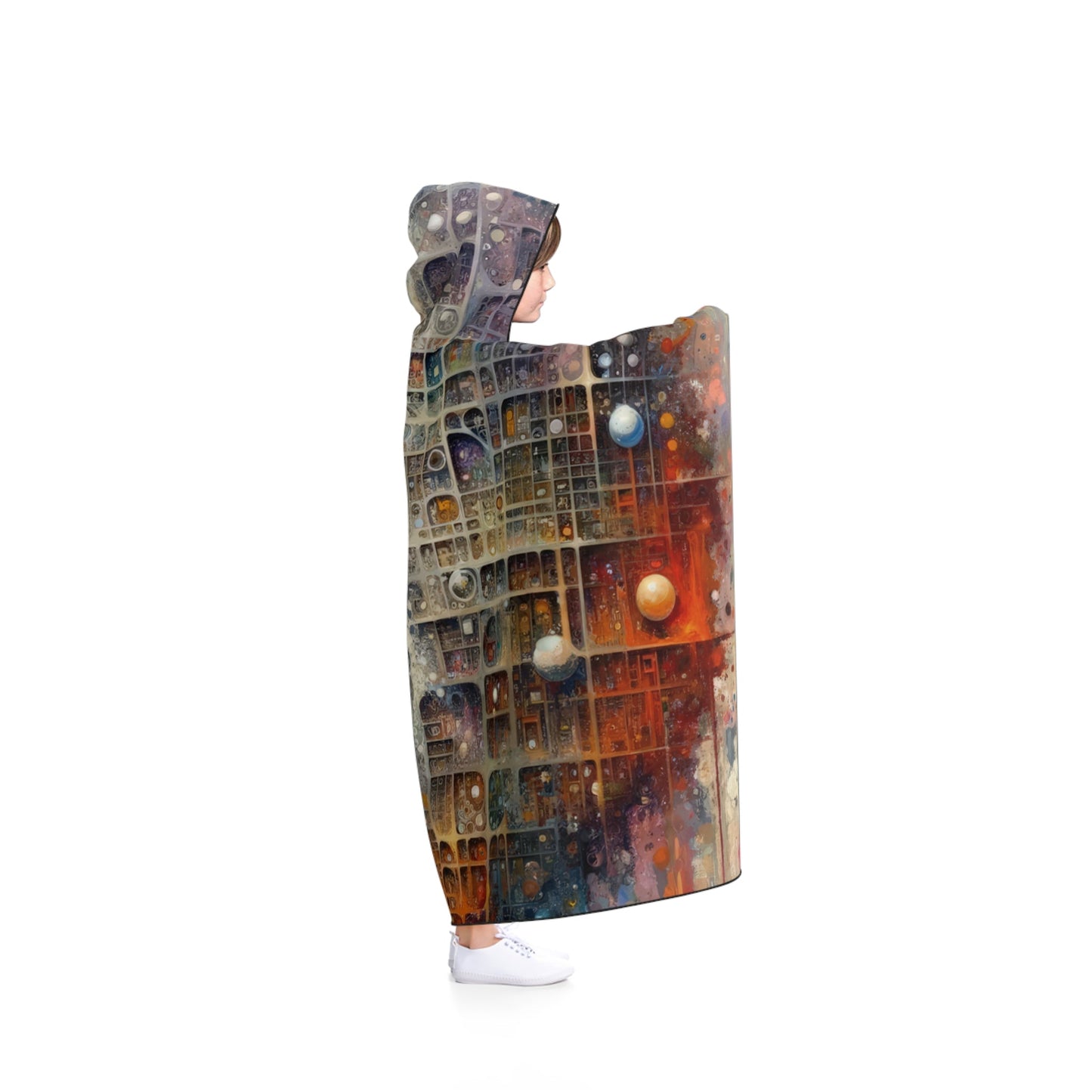 Integral Harmony Existence Hooded Blanket - ATUH.ART