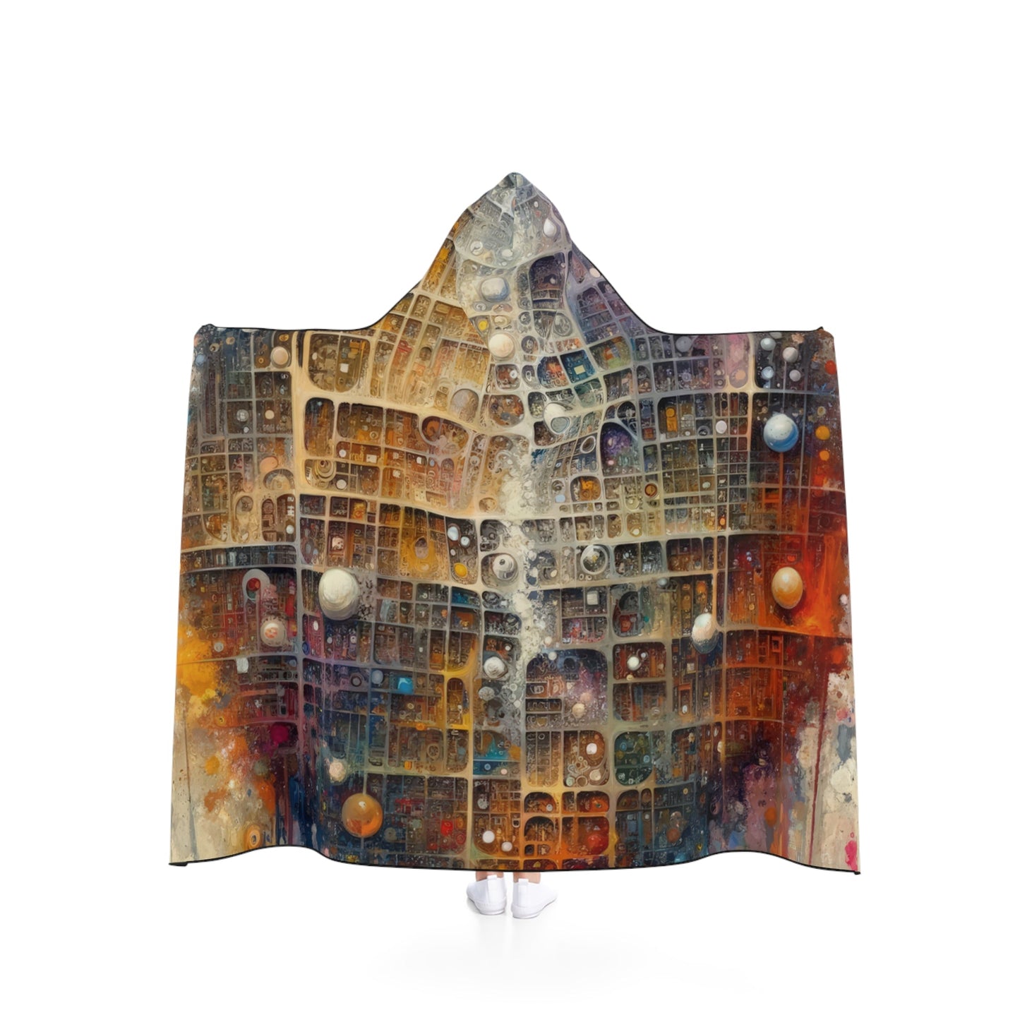 Integral Harmony Existence Hooded Blanket - ATUH.ART