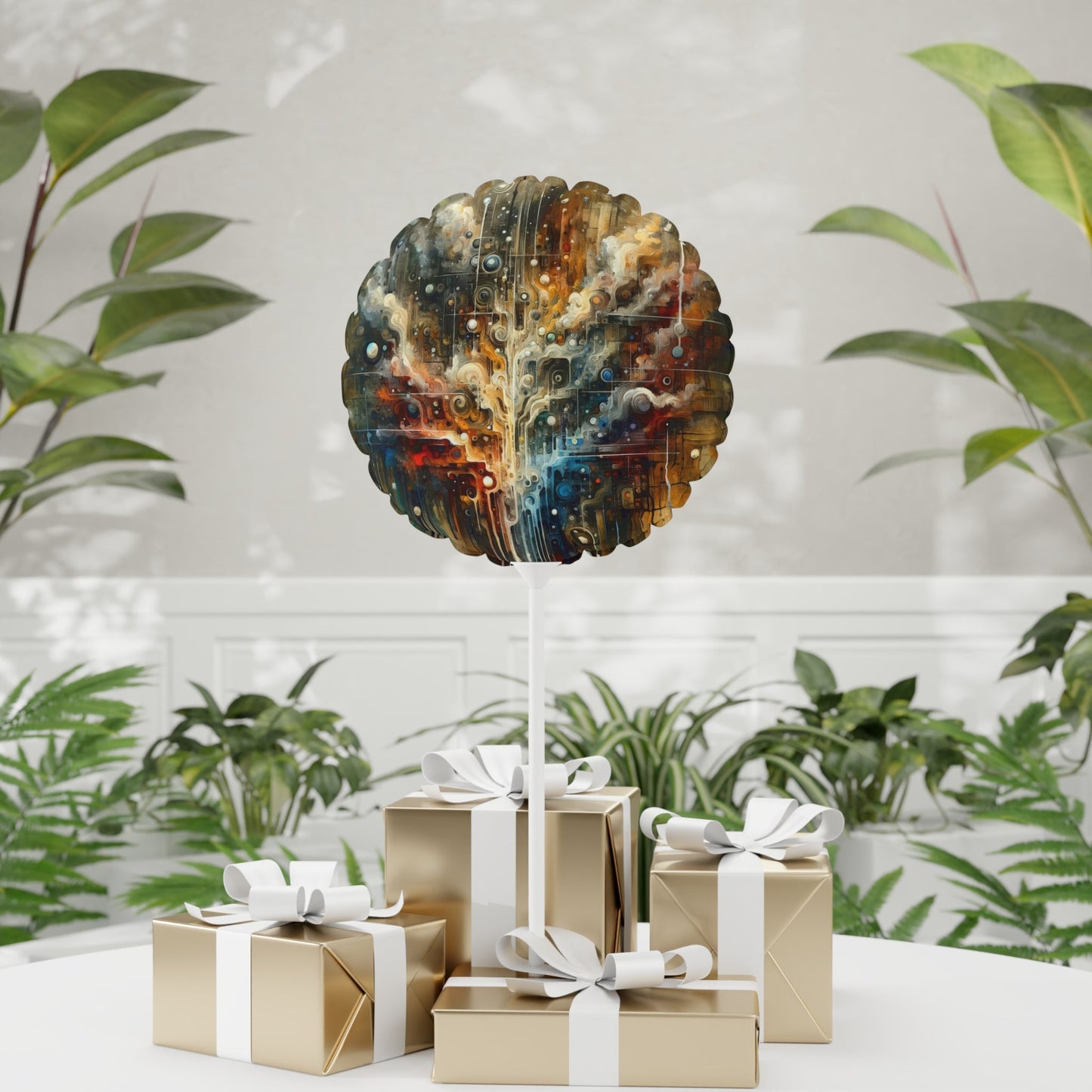 Integral Stewardship Abstract Balloon (Round and Heart-shaped), 11" - ATUH.ART