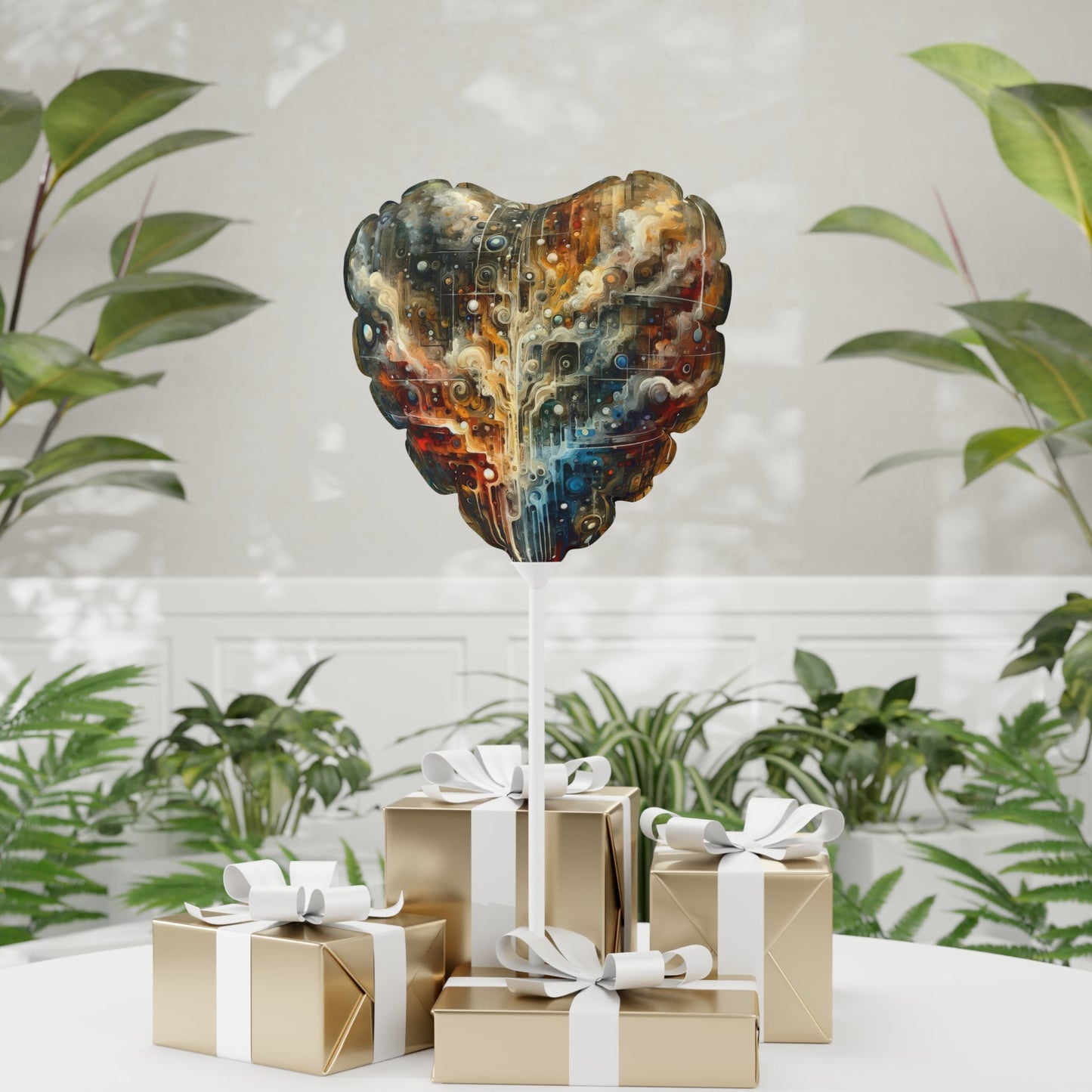 Integral Stewardship Abstract Balloon (Round and Heart-shaped), 11" - ATUH.ART