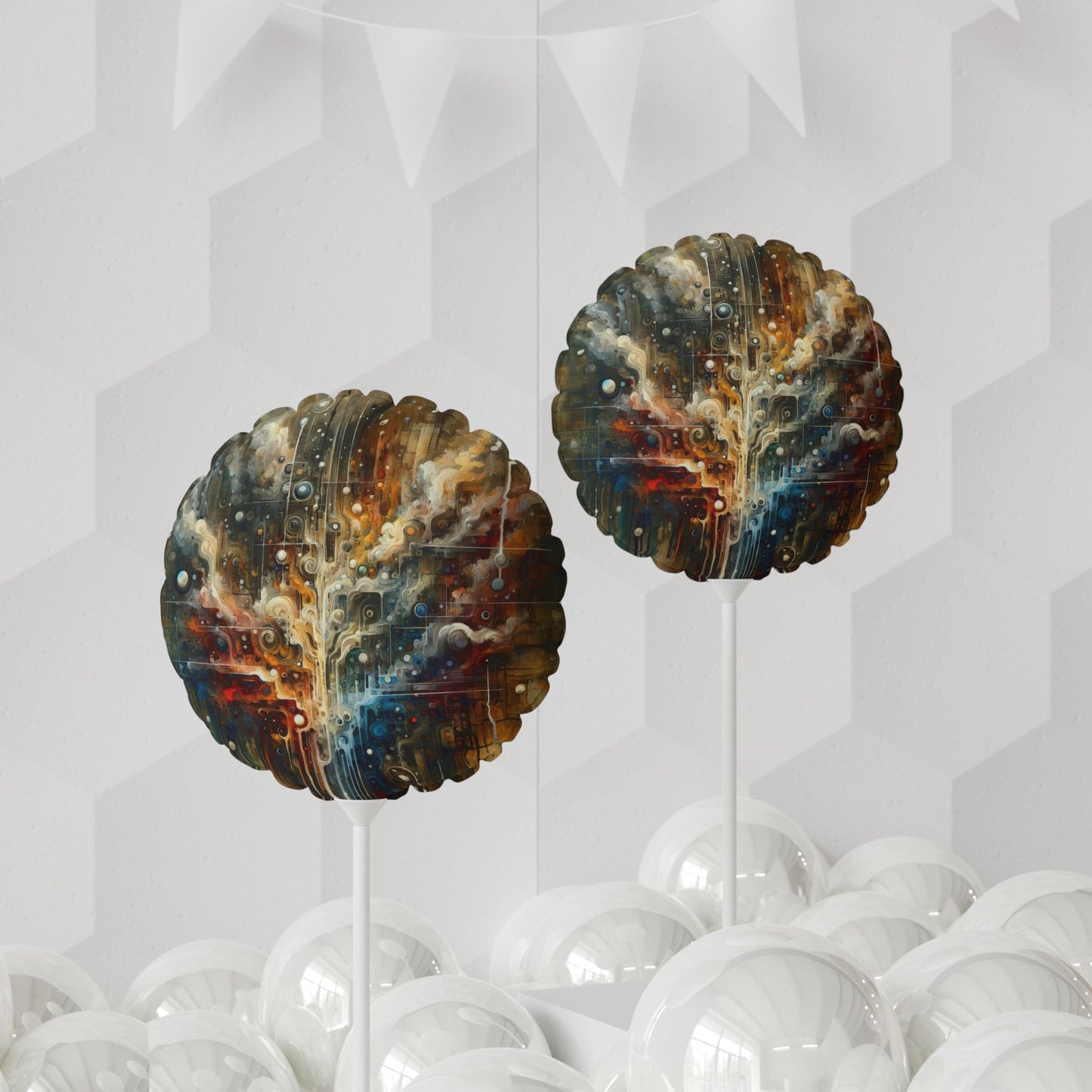 Integral Stewardship Abstract Balloon (Round and Heart-shaped), 11" - ATUH.ART
