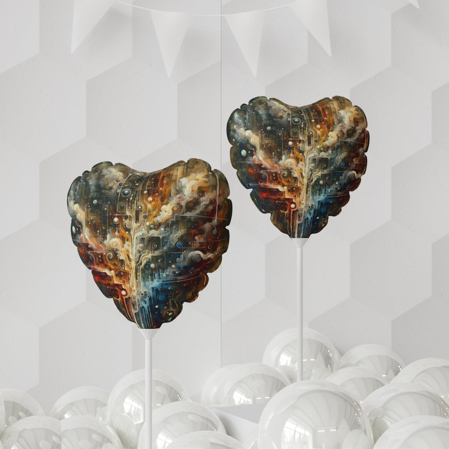 Integral Stewardship Abstract Balloon (Round and Heart-shaped), 11" - ATUH.ART