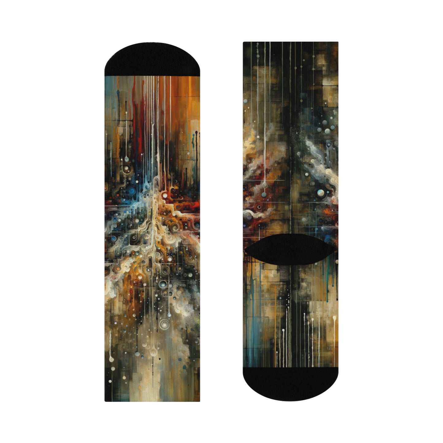 Integral Stewardship Abstract Cushioned Crew Socks - ATUH.ART