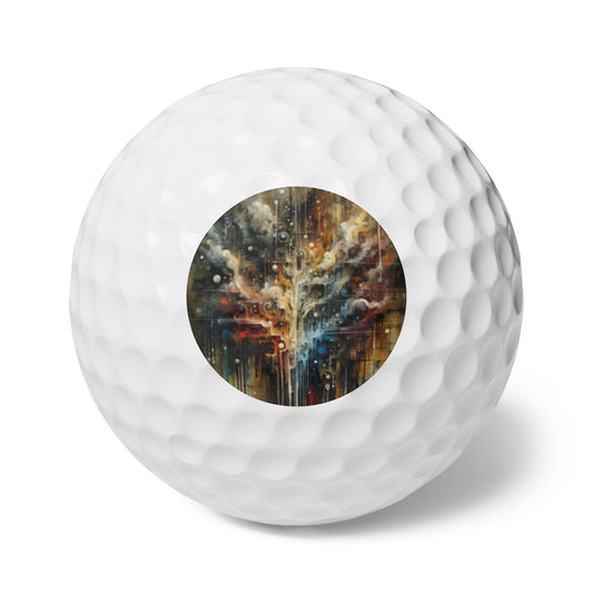 Integral Stewardship Abstract Golf Balls, 6pcs - ATUH.ART