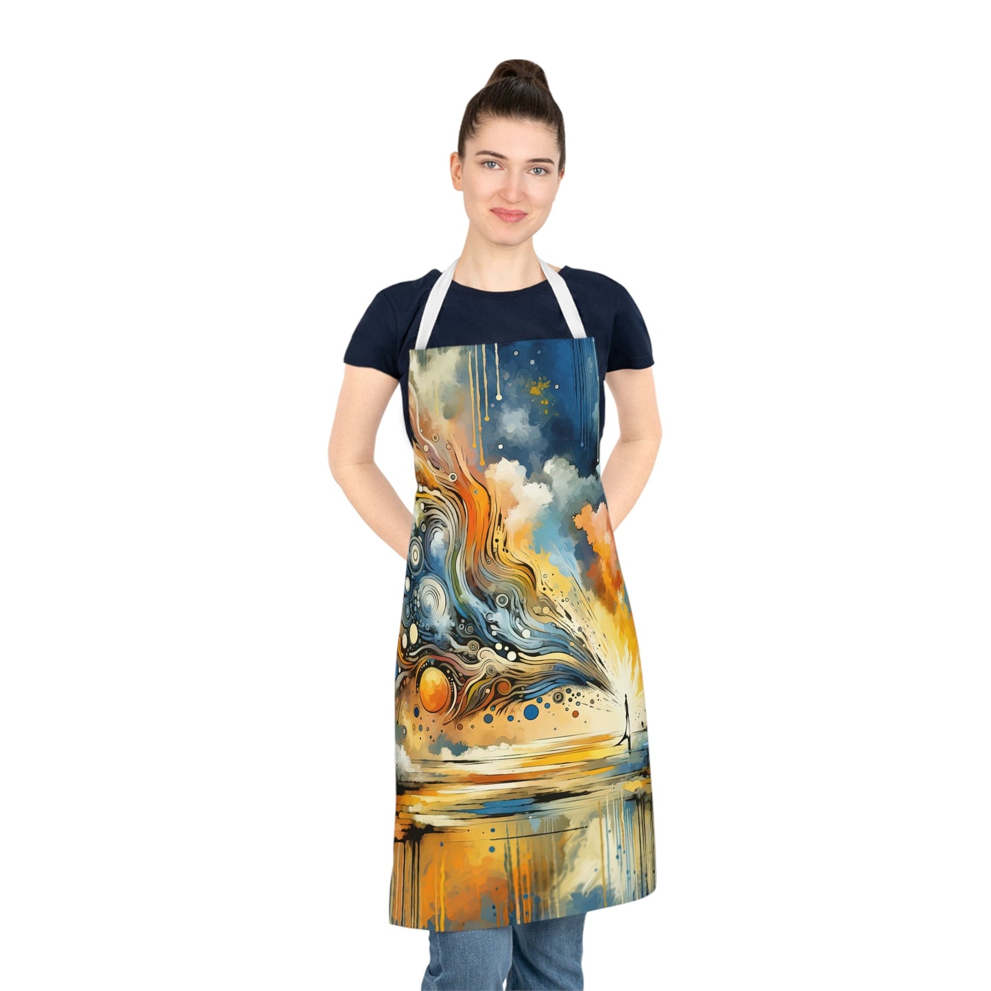 Intentional Awakening Reflection Adult Apron (AOP) - ATUH.ART