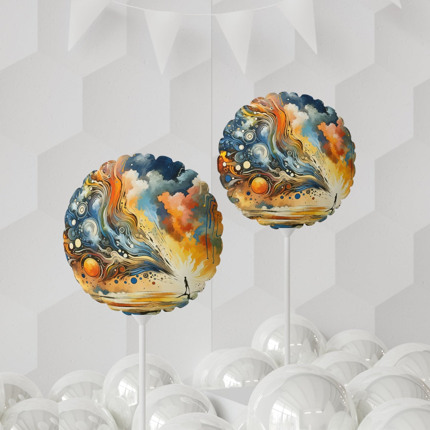 Intentional Awakening Reflection Balloon (Round and Heart-shaped), 11" - ATUH.ART