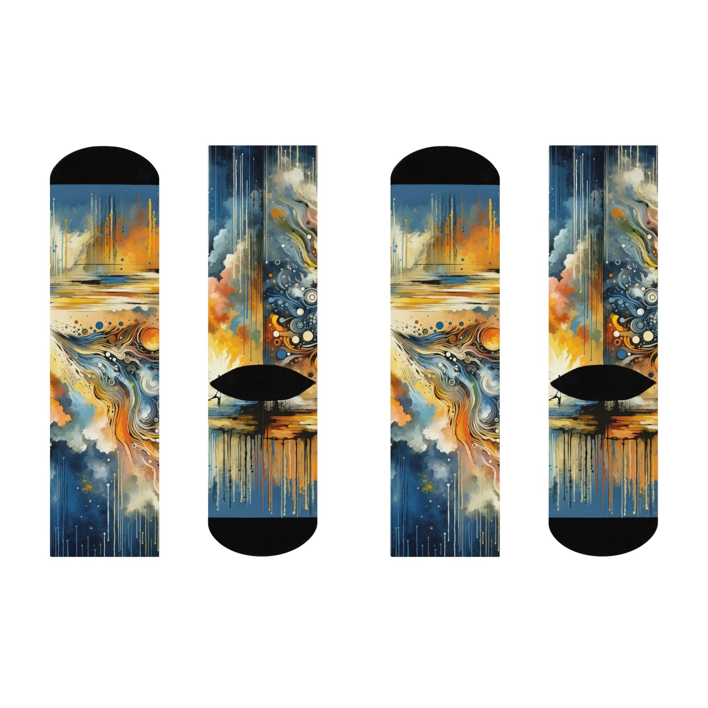 Intentional Awakening Reflection Cushioned Crew Socks - ATUH.ART
