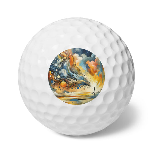 Intentional Awakening Reflection Golf Balls, 6pcs - ATUH.ART