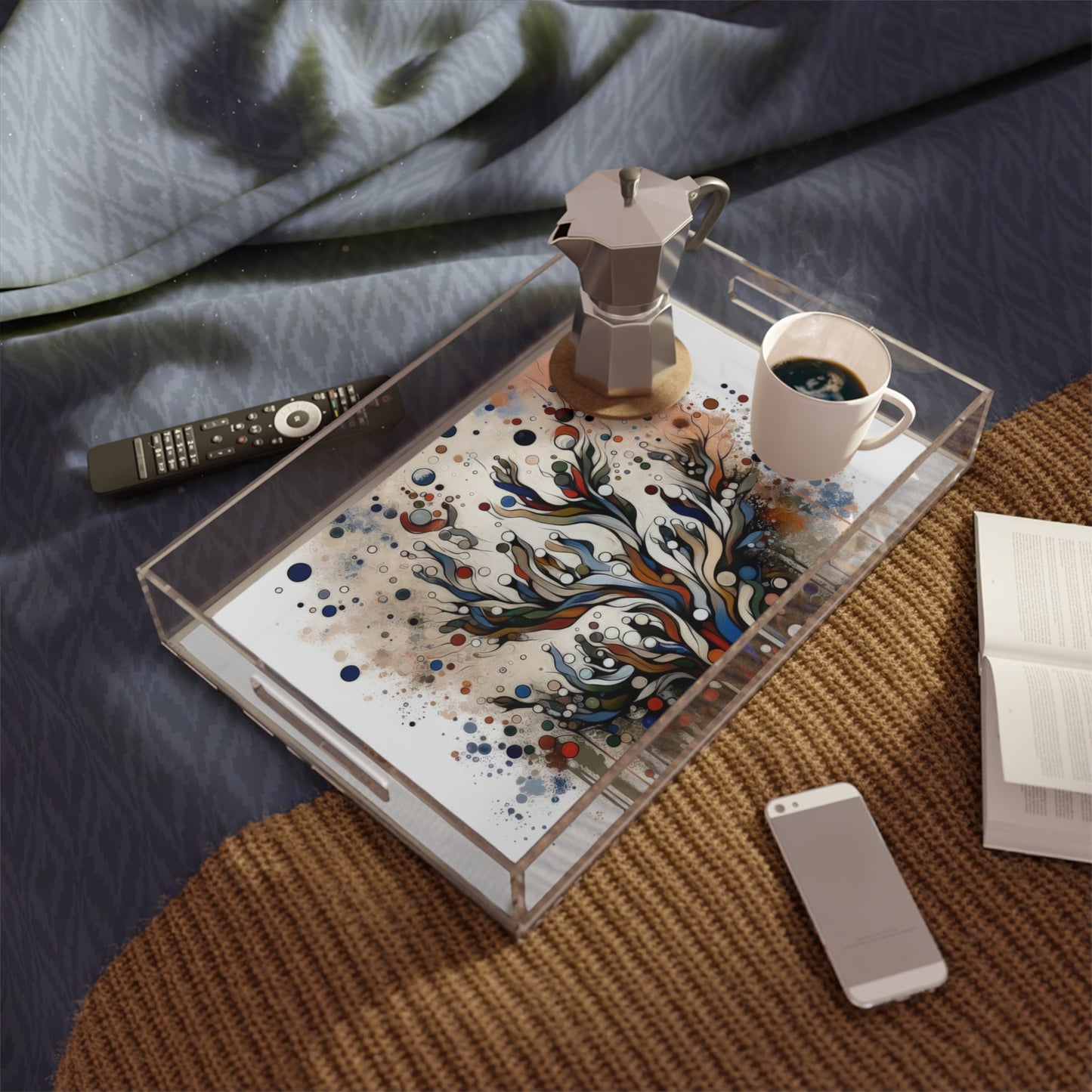 Intentional Unity Splashes Acrylic Serving Tray - ATUH.ART