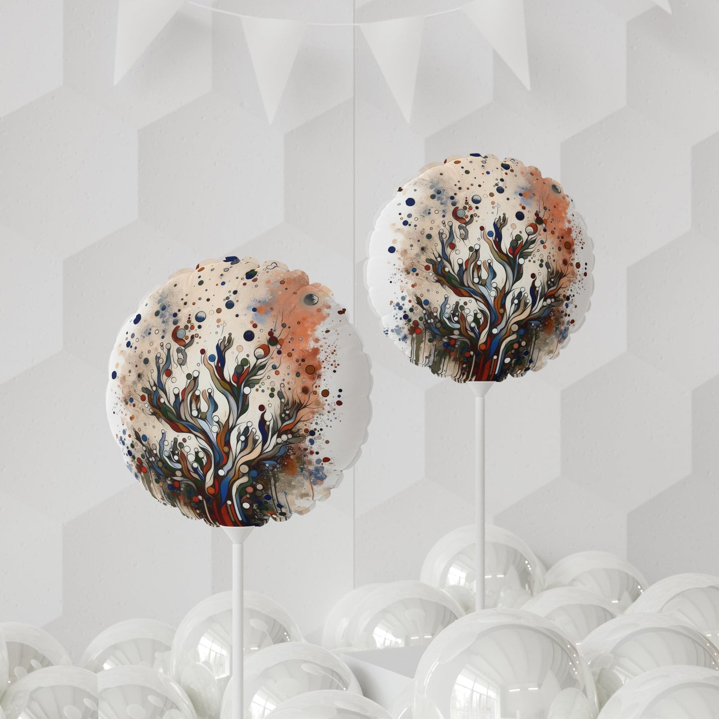 Intentional Unity Splashes Balloon (Round and Heart-shaped), 11" - ATUH.ART