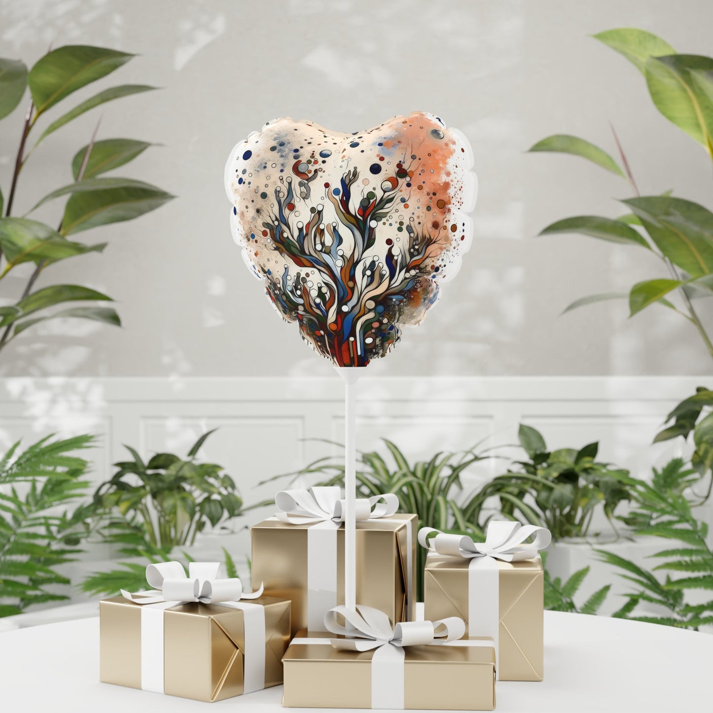 Intentional Unity Splashes Balloon (Round and Heart-shaped), 11" - ATUH.ART