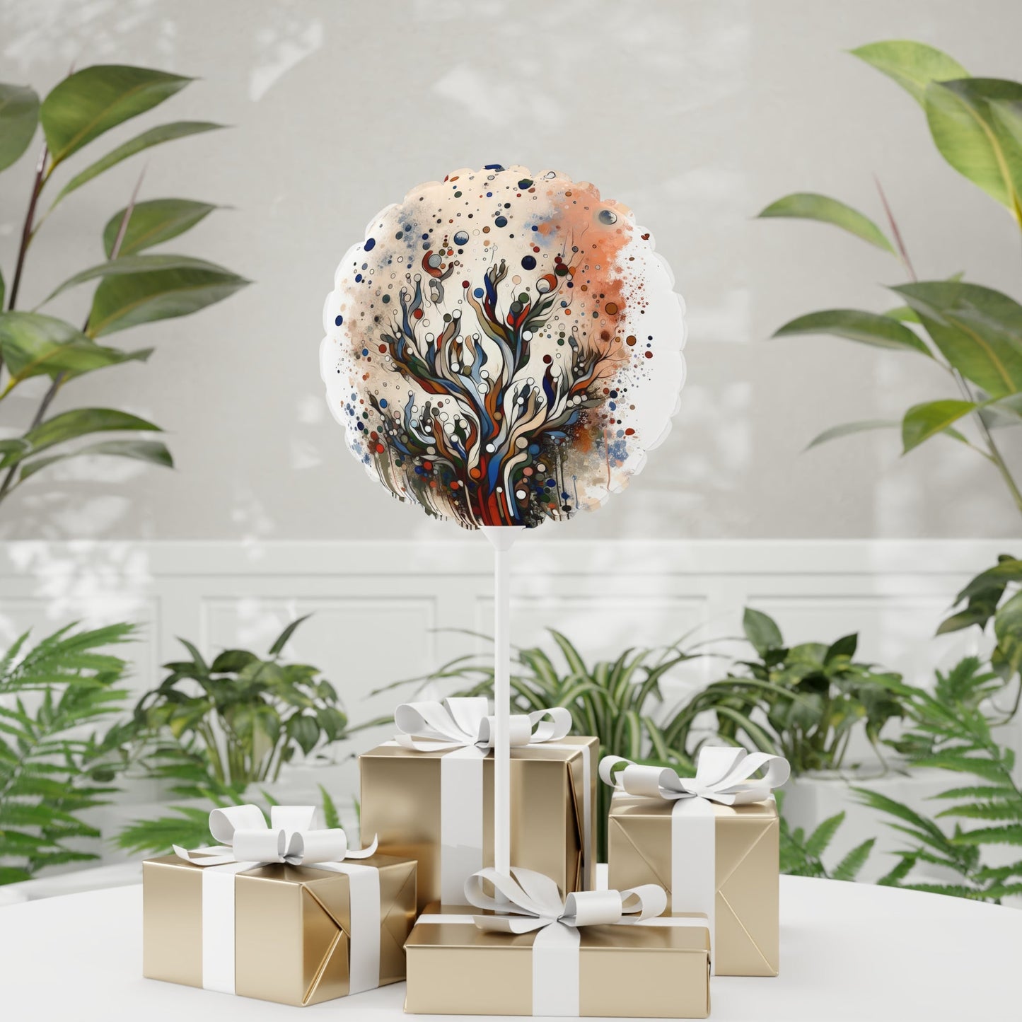 Intentional Unity Splashes Balloon (Round and Heart-shaped), 11" - ATUH.ART