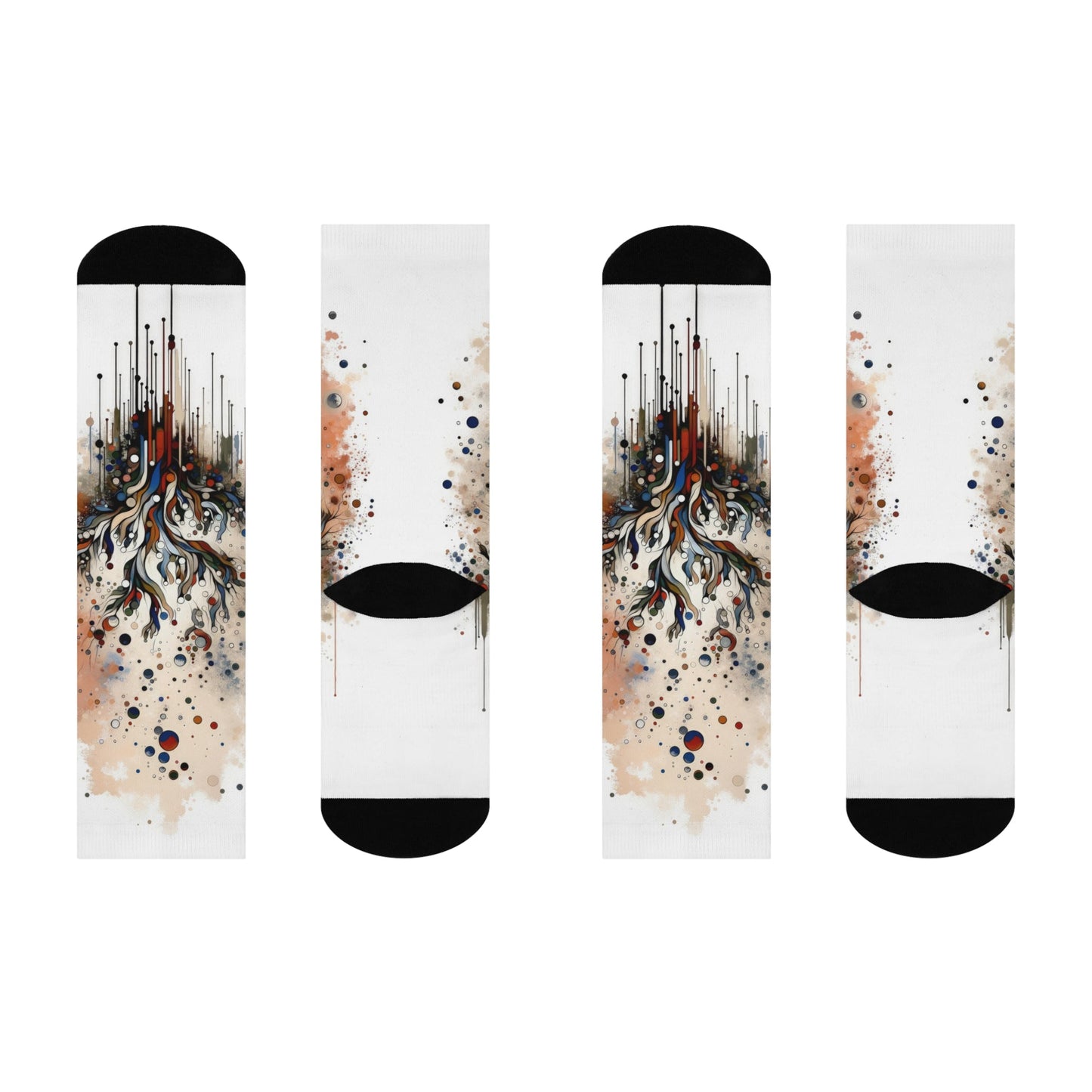 Intentional Unity Splashes Cushioned Crew Socks - ATUH.ART