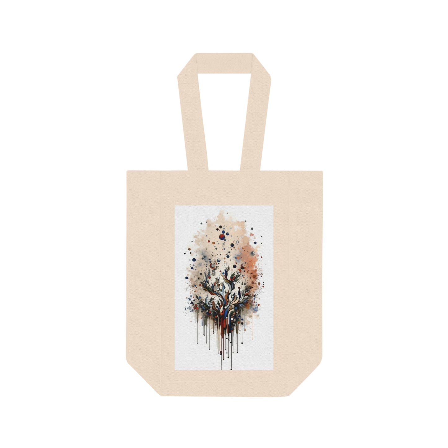 Intentional Unity Splashes Double Wine Tote Bag - ATUH.ART